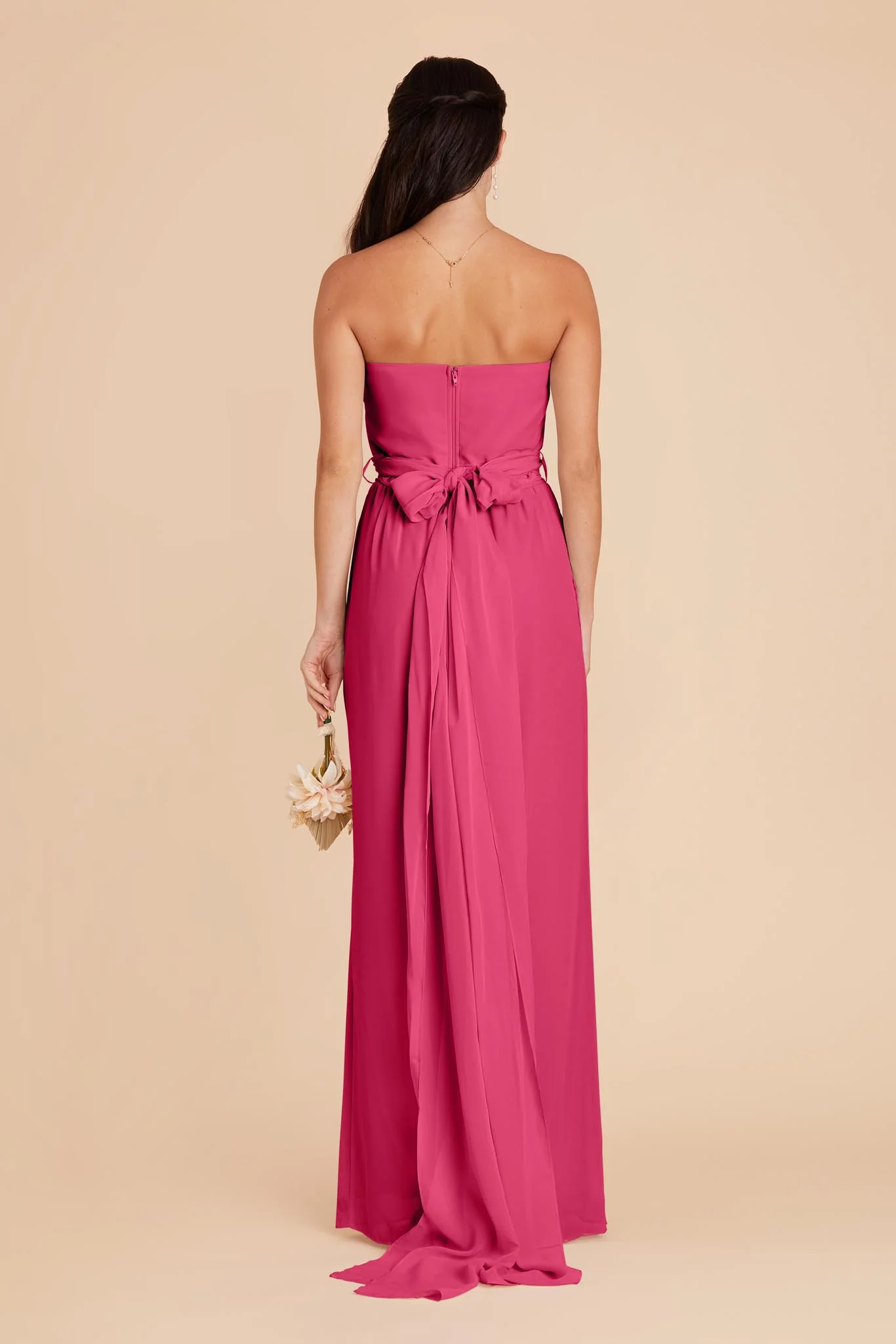 Gigi Chiffon Jumpsuit - Fuchsia - Image 8