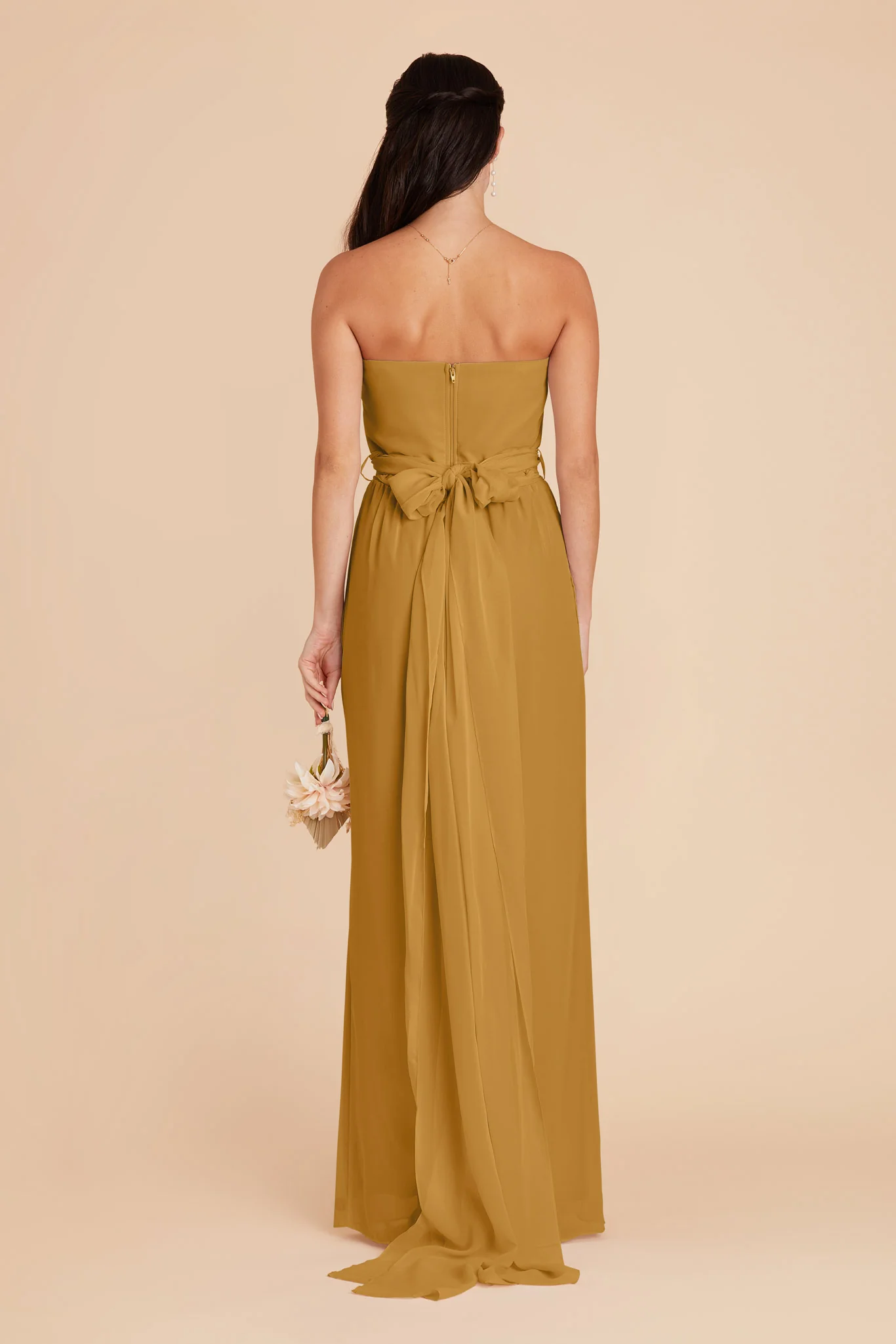 Gigi Chiffon Jumpsuit - Marigold - Image 4