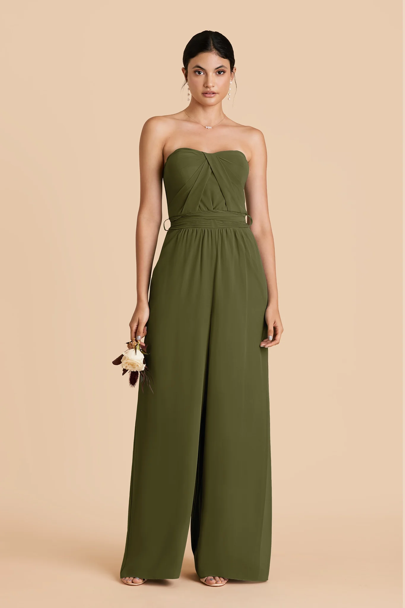 Gigi Chiffon Jumpsuit - Martini