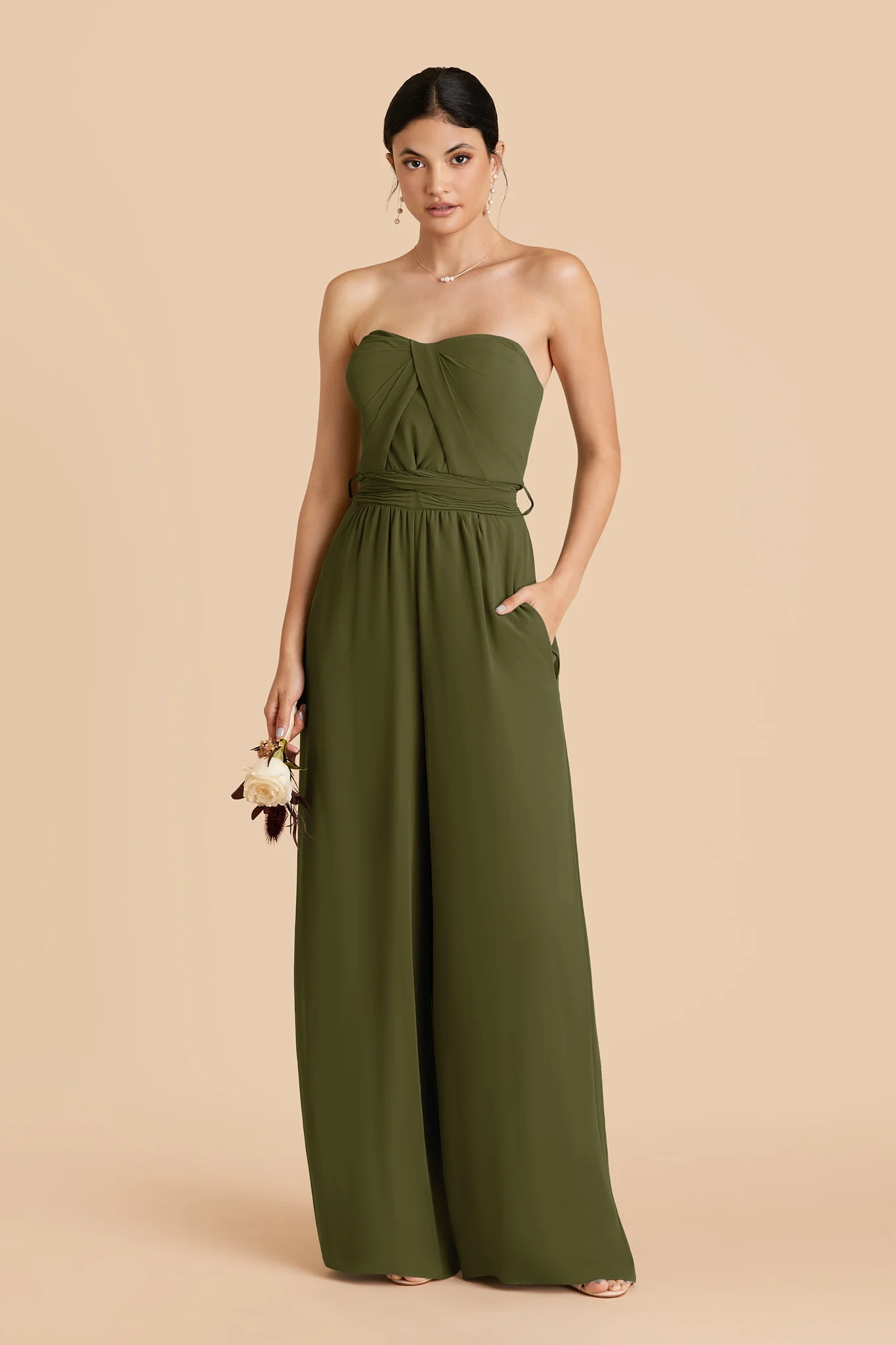 Gigi Chiffon Jumpsuit - Martini - Image 2