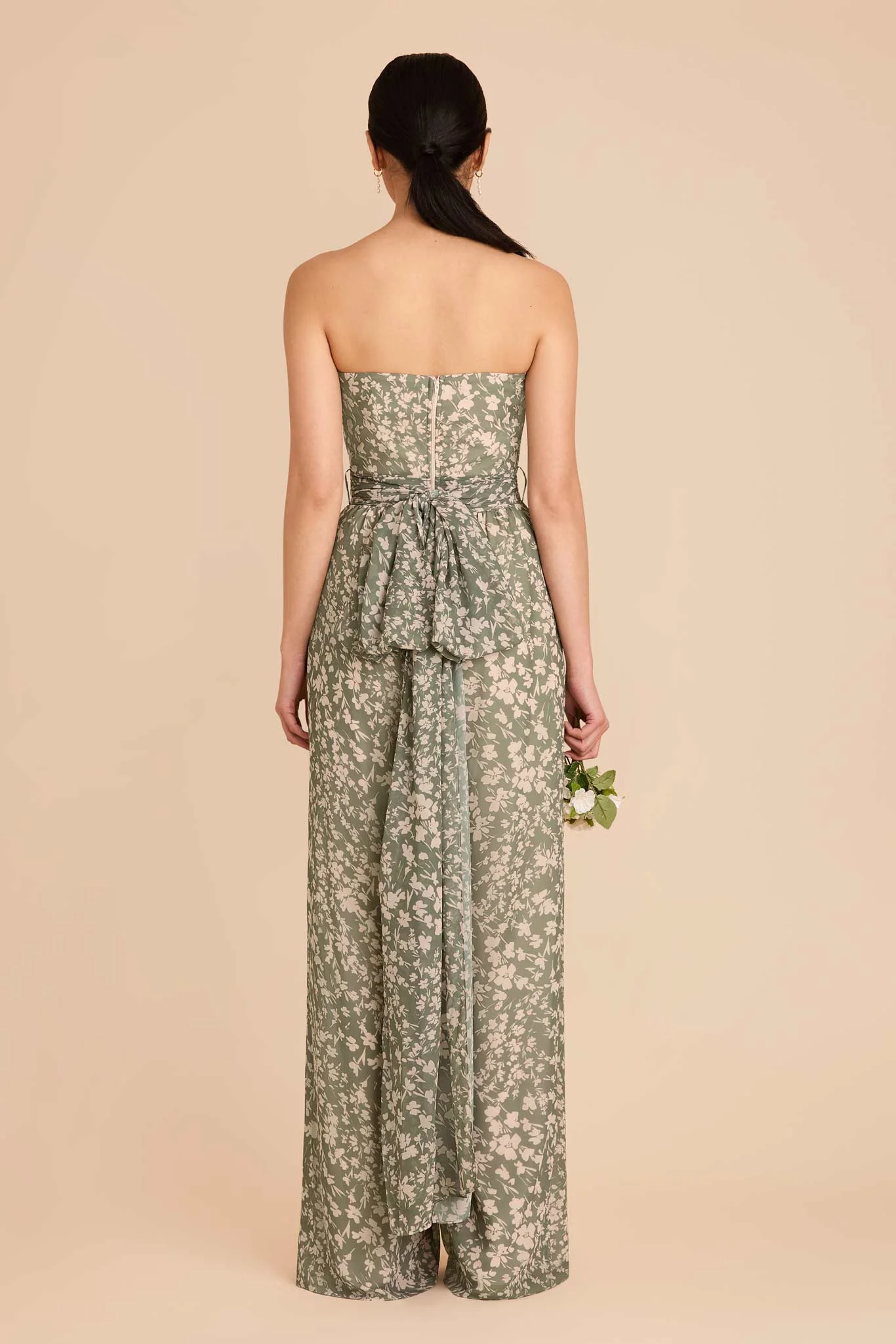 Gigi Chiffon Jumpsuit - Thyme Dreamy Floral - Image 5