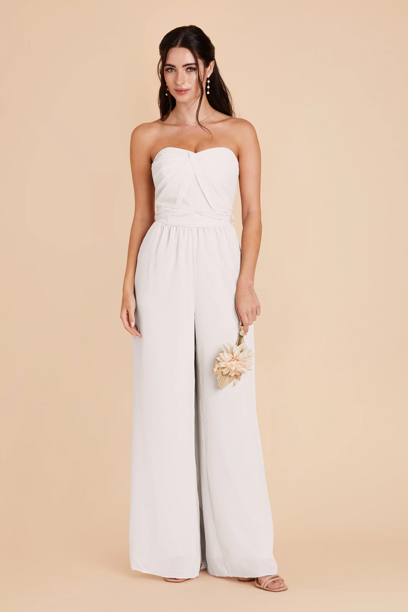 Gigi Chiffon Jumpsuit - White