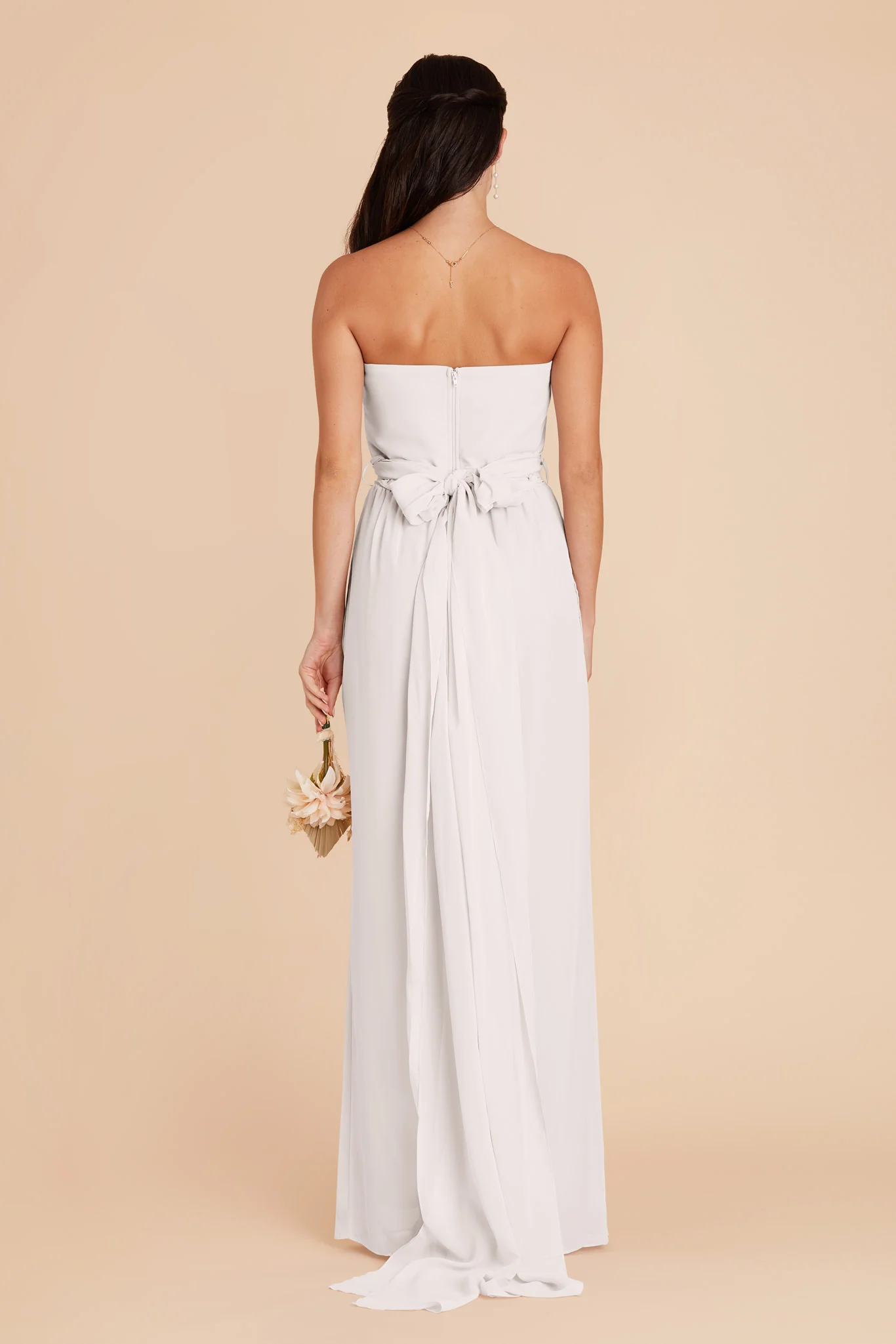 Gigi Chiffon Jumpsuit - White - Image 4