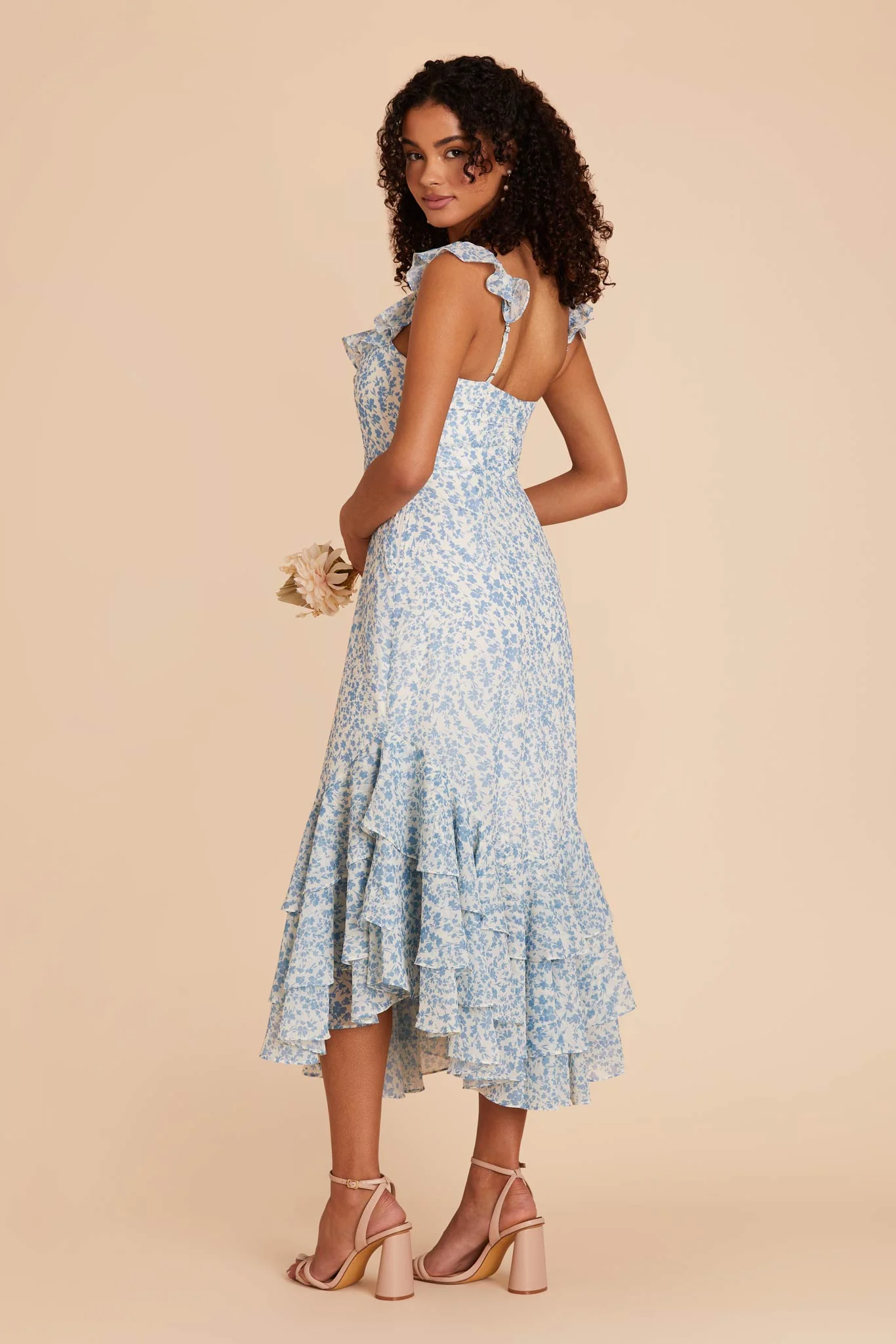 Ginny Chiffon Dress - Blue Dreamy Ditsy - Image 7
