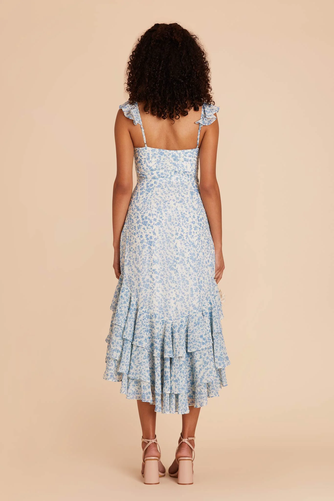Ginny Chiffon Dress - Blue Dreamy Ditsy - Image 8