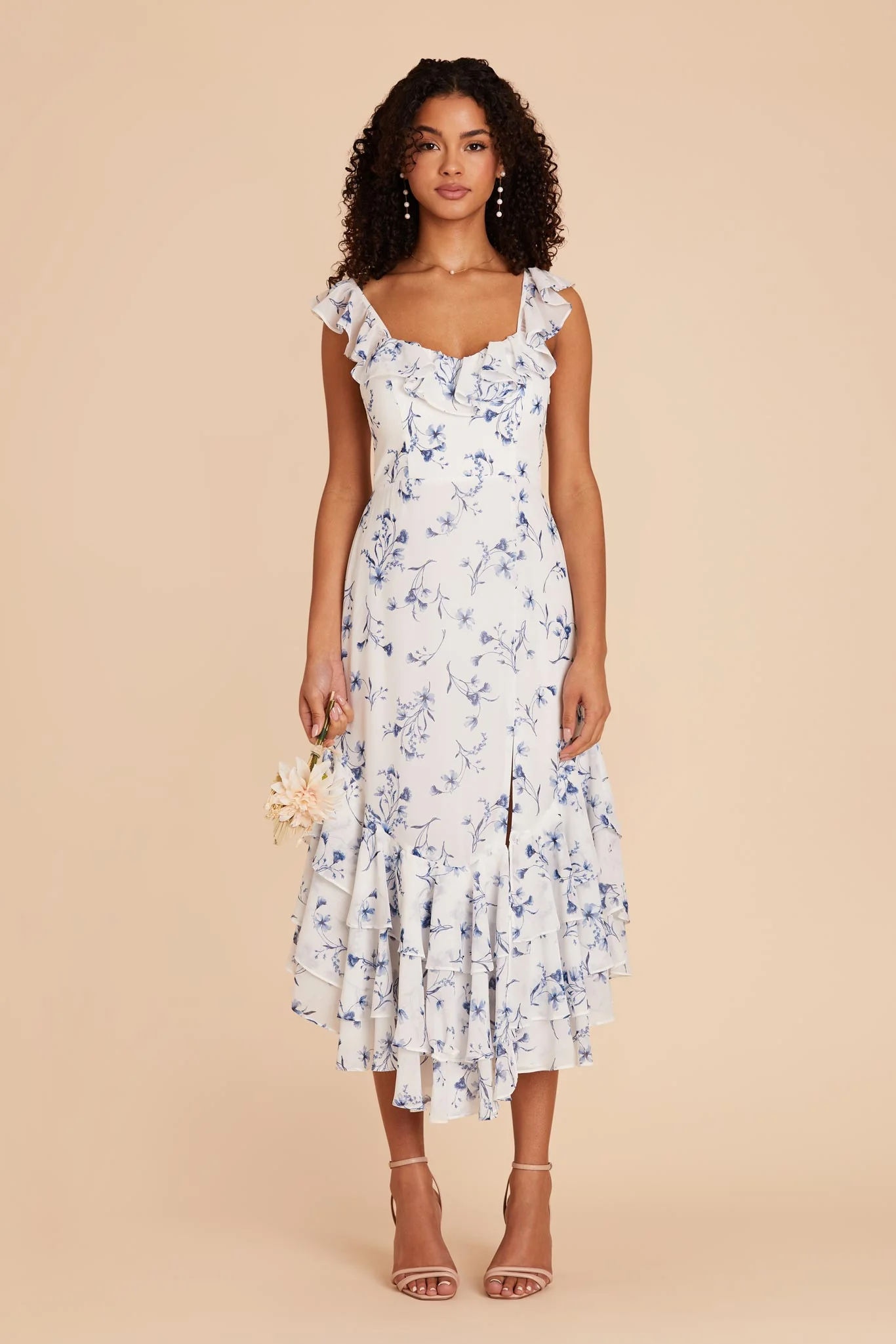Ginny Chiffon Dress - Blue Le Fleur - Image 3
