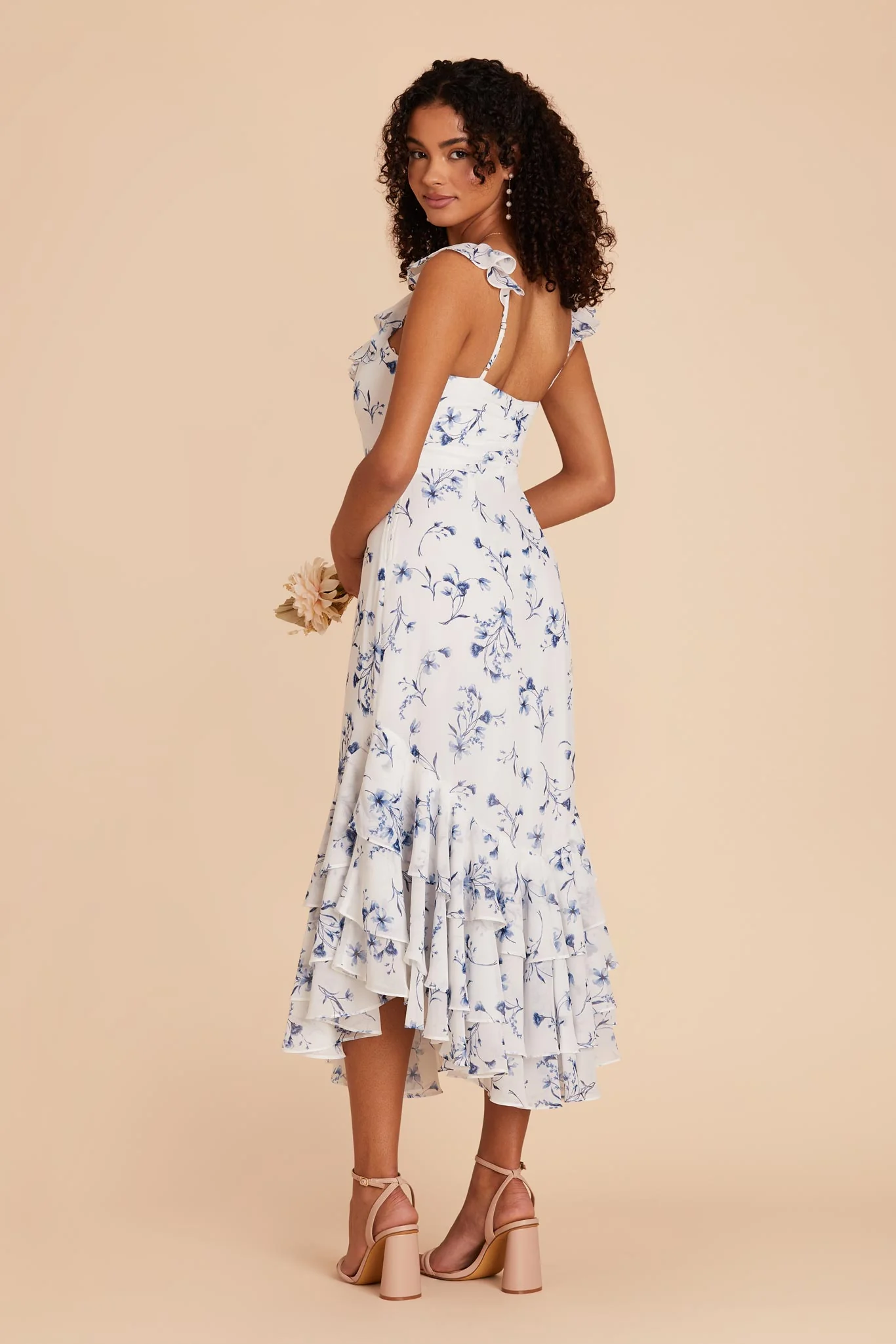 Ginny Chiffon Dress - Blue Le Fleur - Image 4