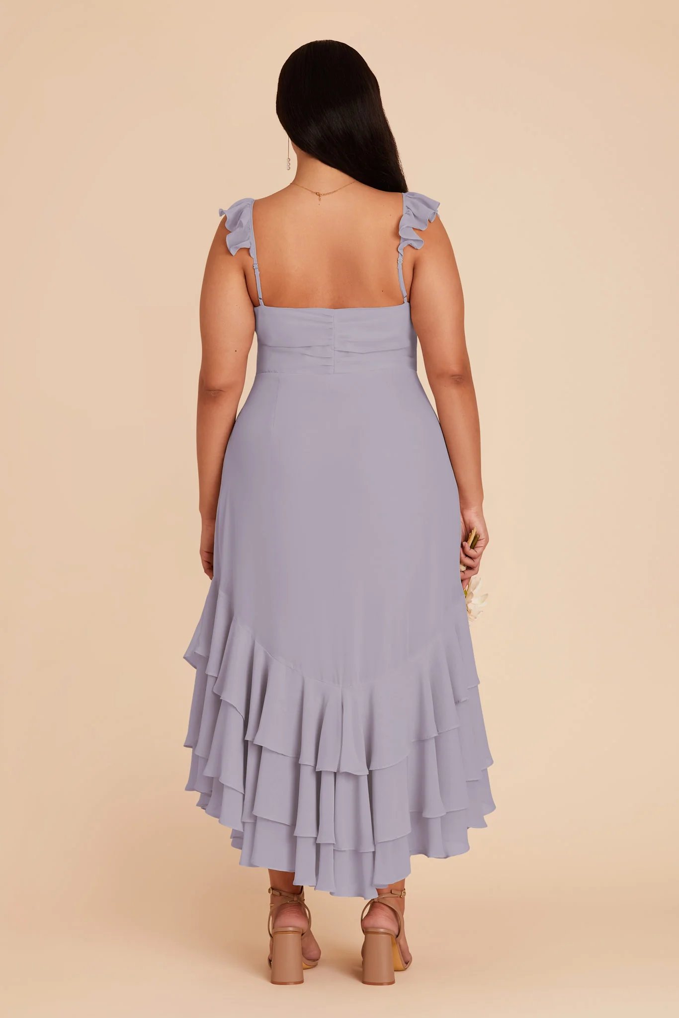 Ginny Chiffon Dress - Dusty Lilac - Image 9