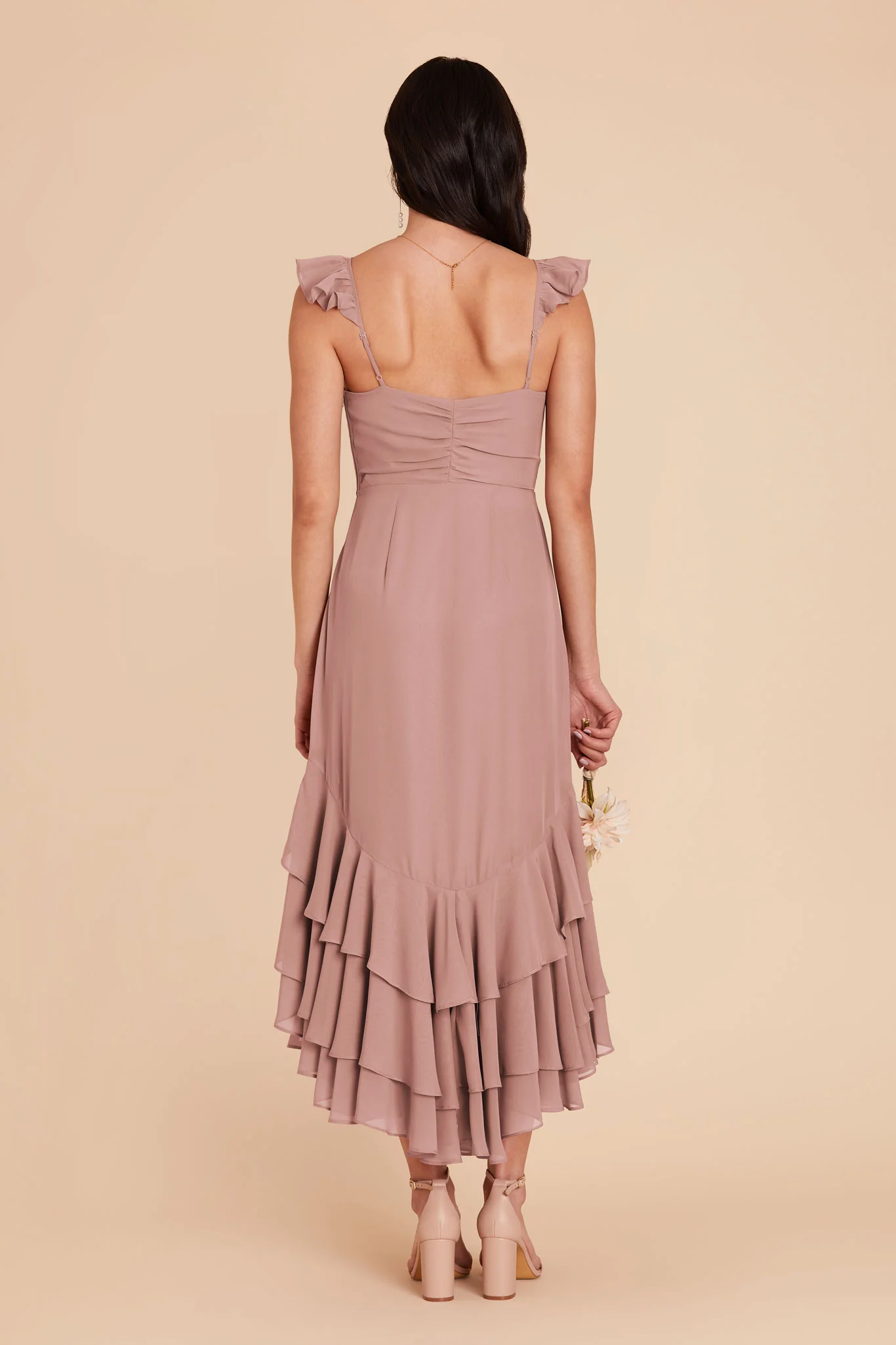 Ginny Chiffon Dress - English Rose - Image 6