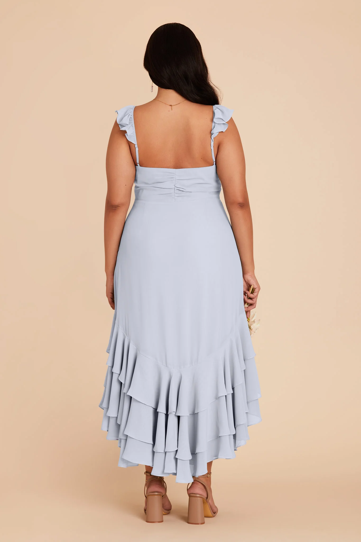 Ginny Chiffon Dress - Ice Blue - Image 7