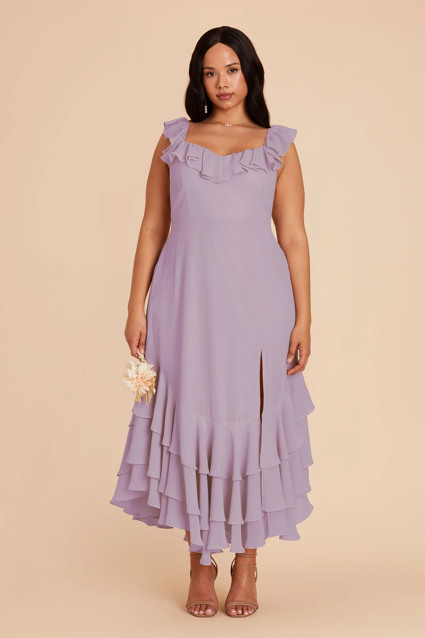 Ginny Chiffon Dress - Lavender - Image 2