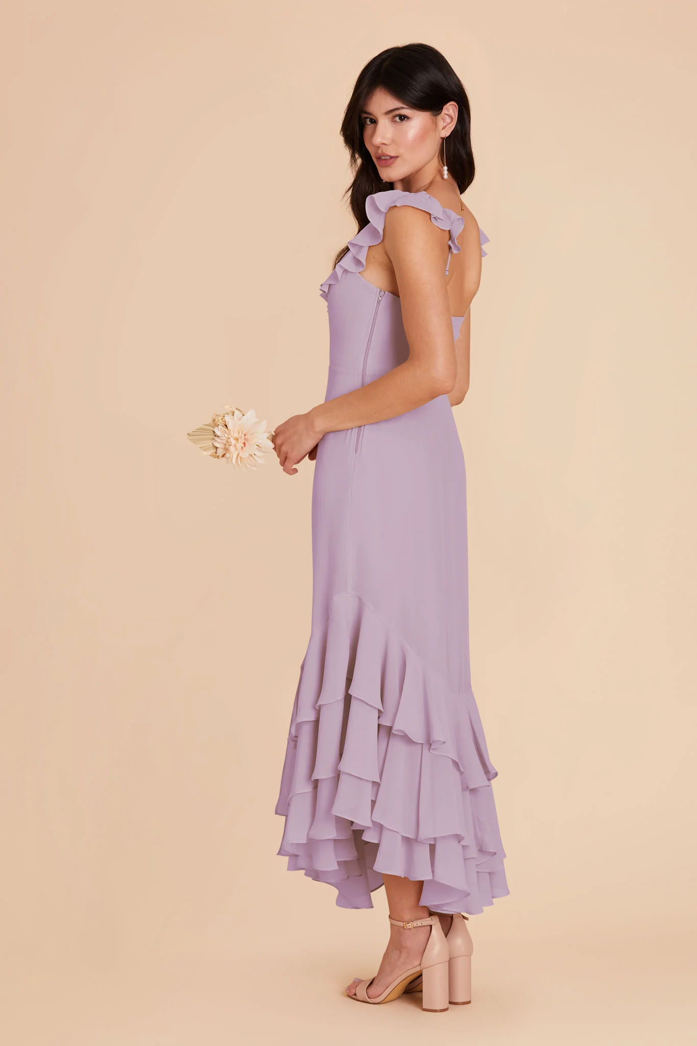 Ginny Chiffon Dress - Lavender - Image 5
