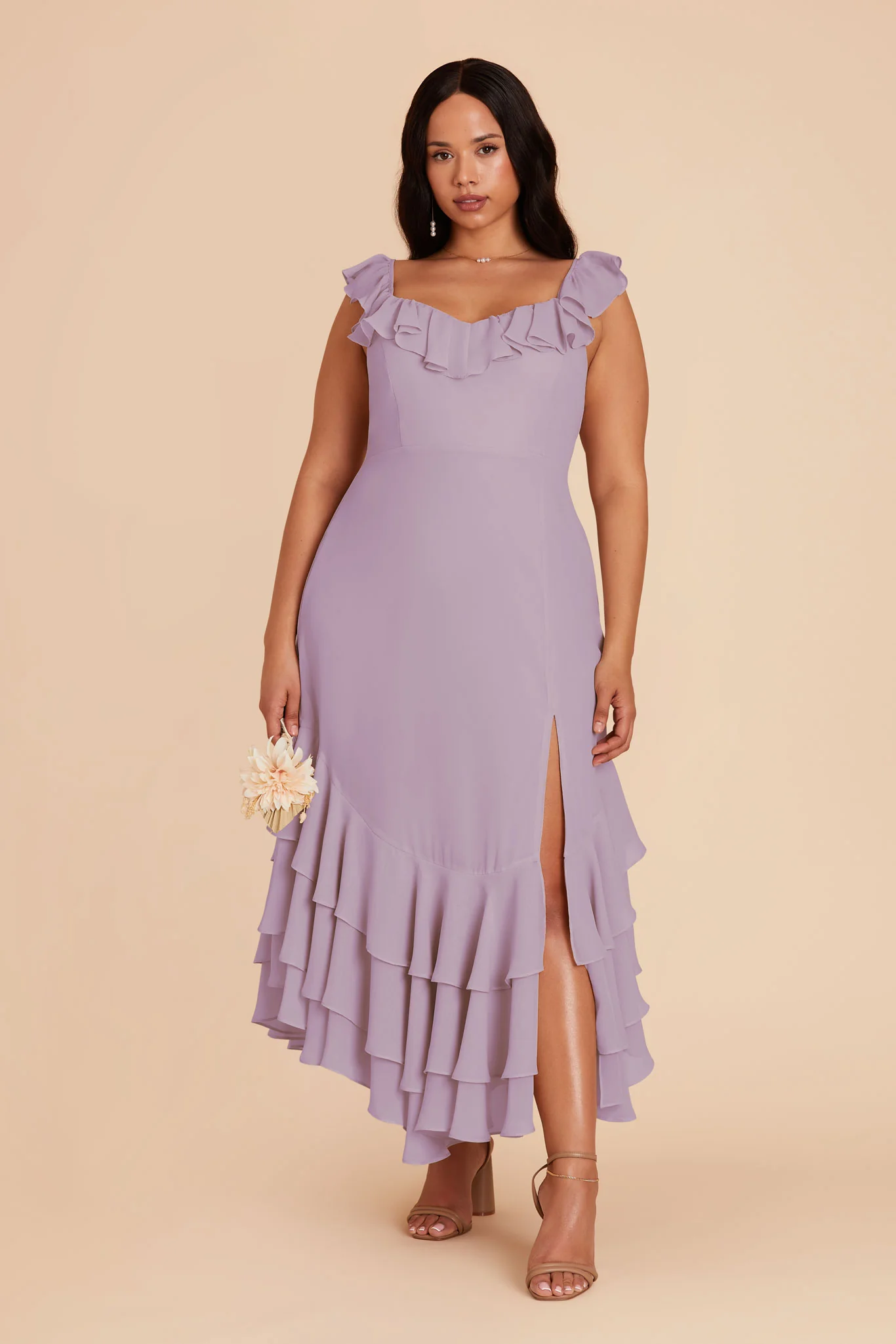 Ginny Chiffon Dress - Lavender - Image 7