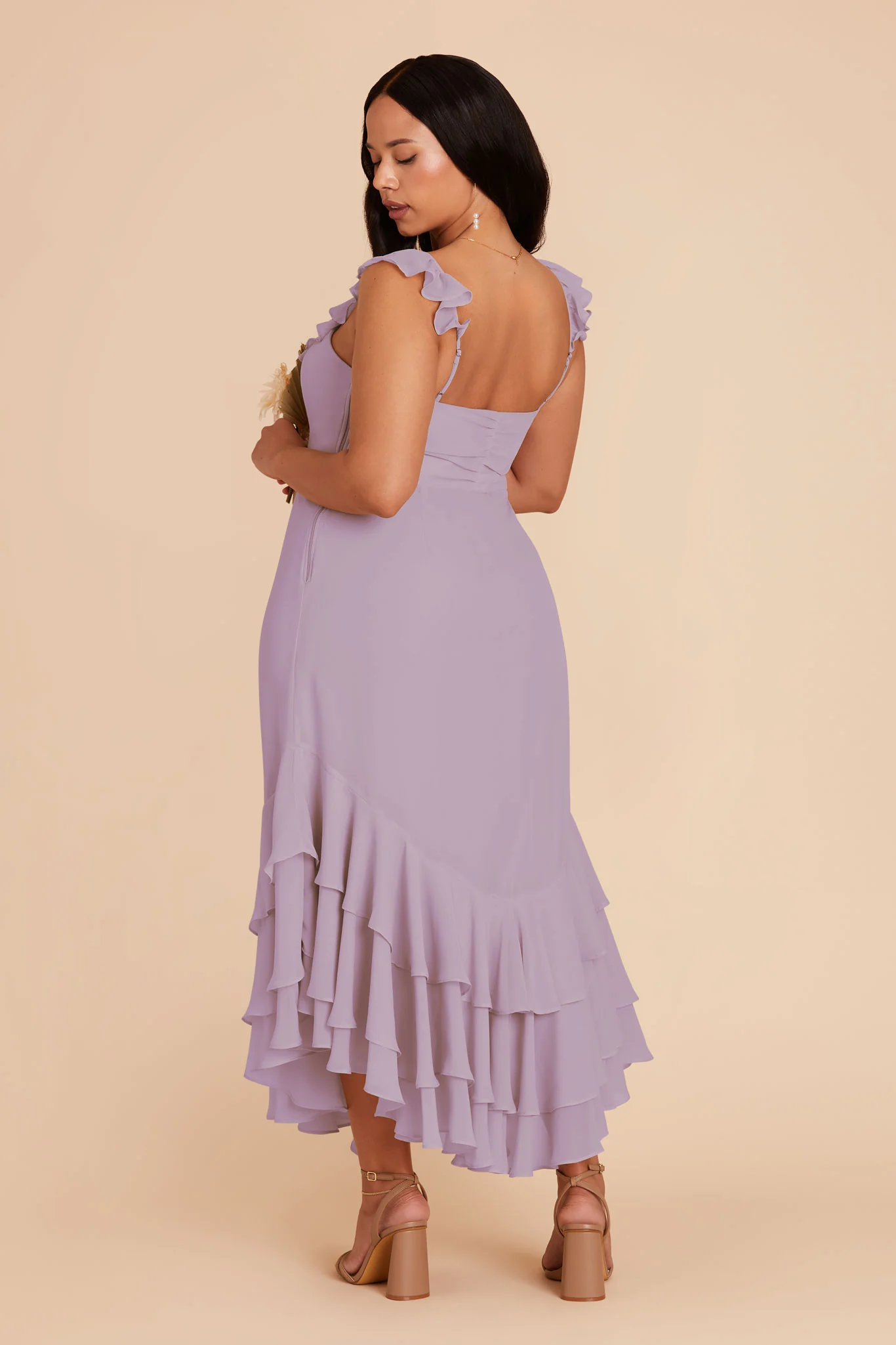 Ginny Chiffon Dress - Lavender - Image 8