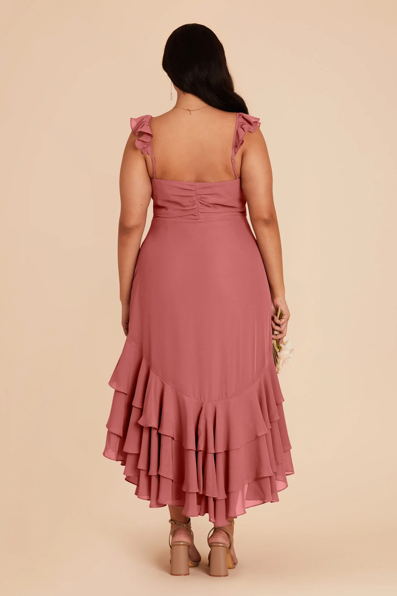 Ginny Chiffon Dress - Mulberry - Image 10