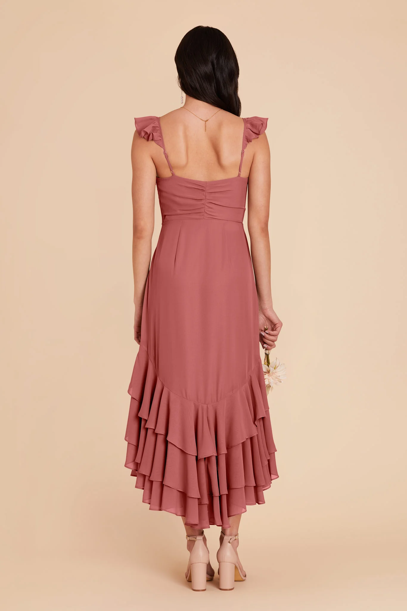 Ginny Chiffon Dress - Mulberry - Image 7