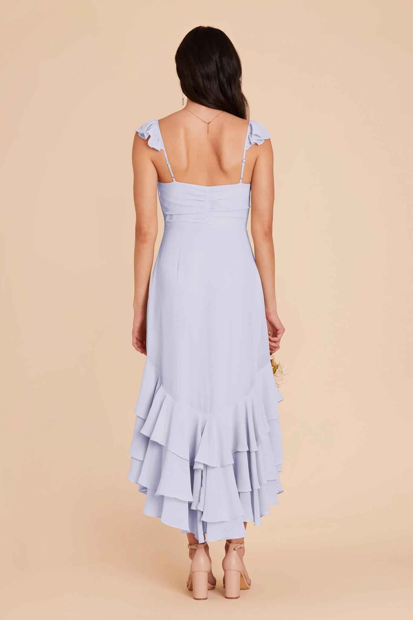 Ginny Chiffon Dress - Periwinkle Blue - Image 6