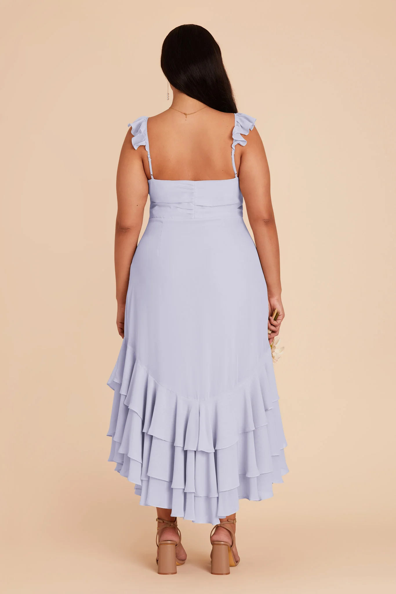 Ginny Chiffon Dress - Periwinkle Blue - Image 9