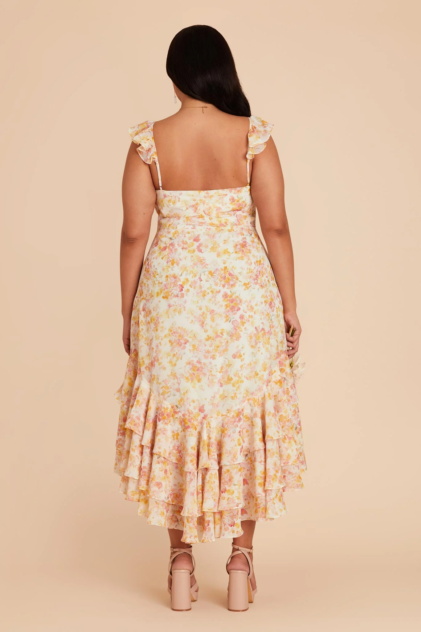 Ginny Chiffon Dress - Pressed Floral - Image 10