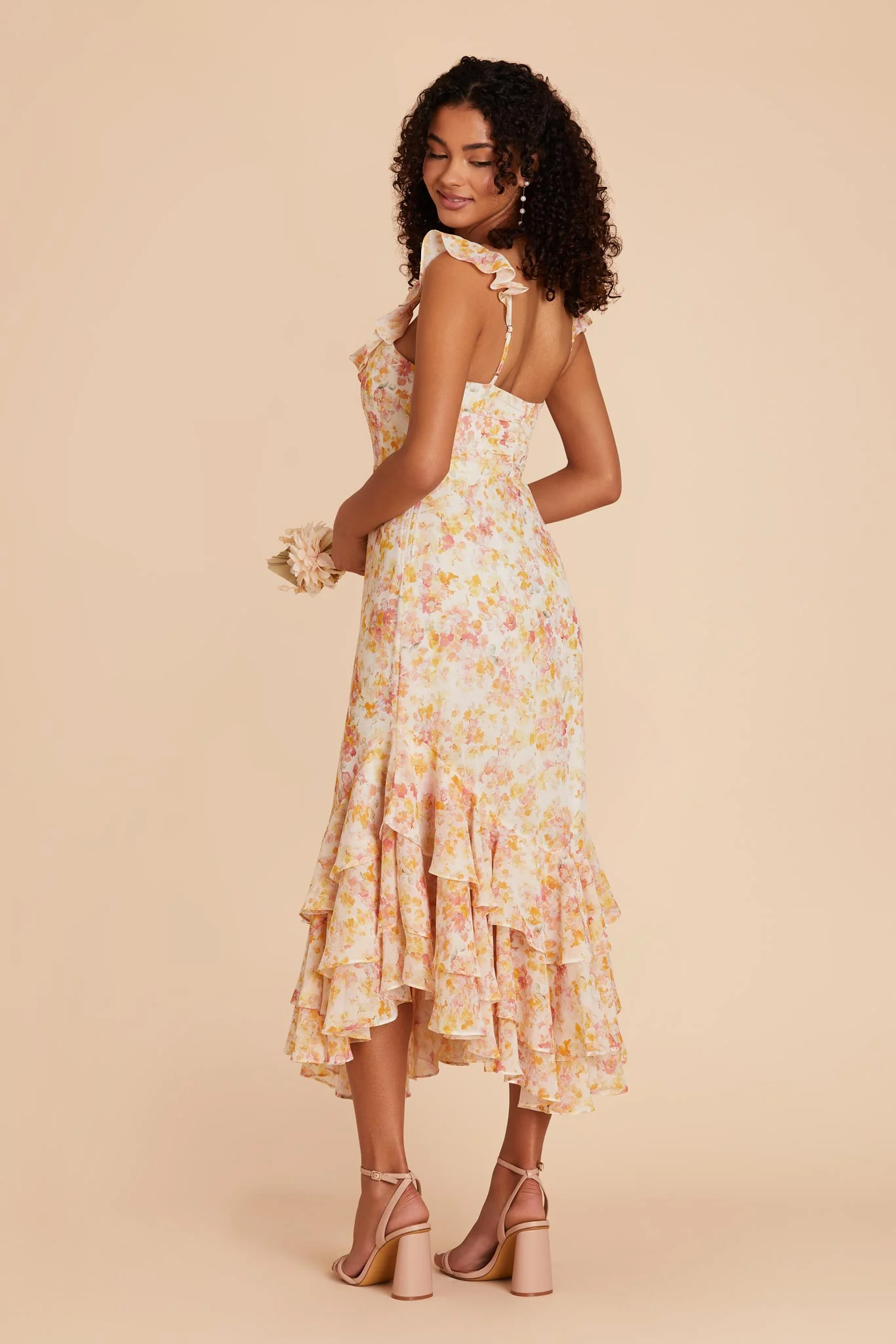 Ginny Chiffon Dress - Pressed Floral - Image 6