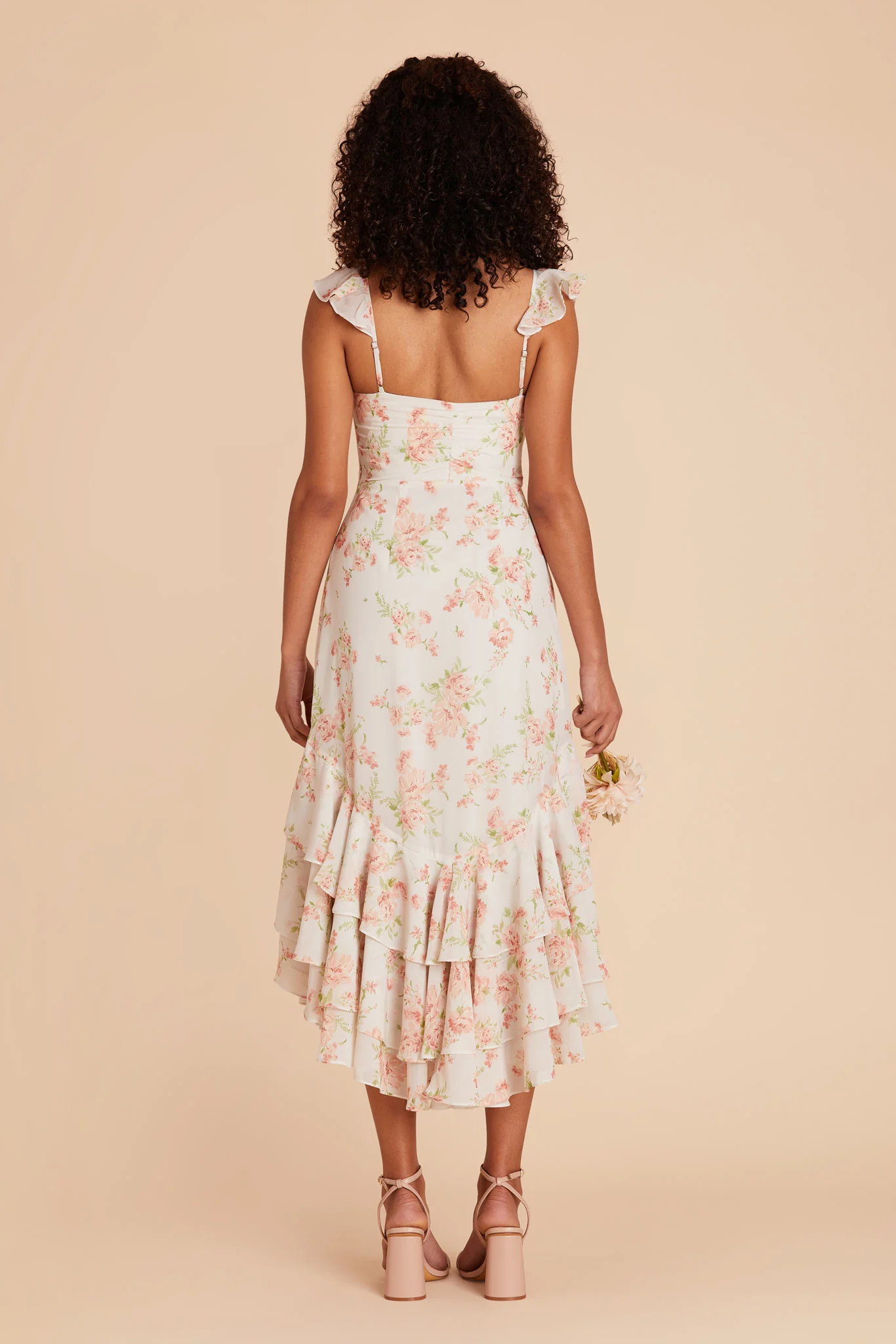 Ginny Chiffon Dress - Whimsical Blooms - Image 5
