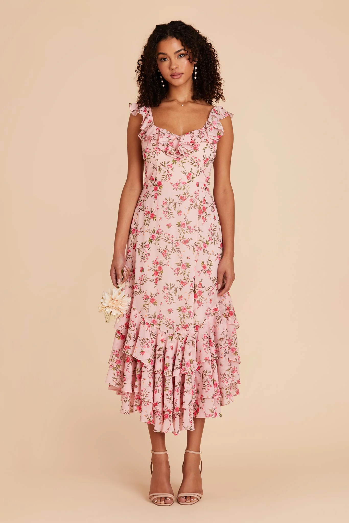 Ginny Chiffon Dress - Wild Rose Garden - Image 2