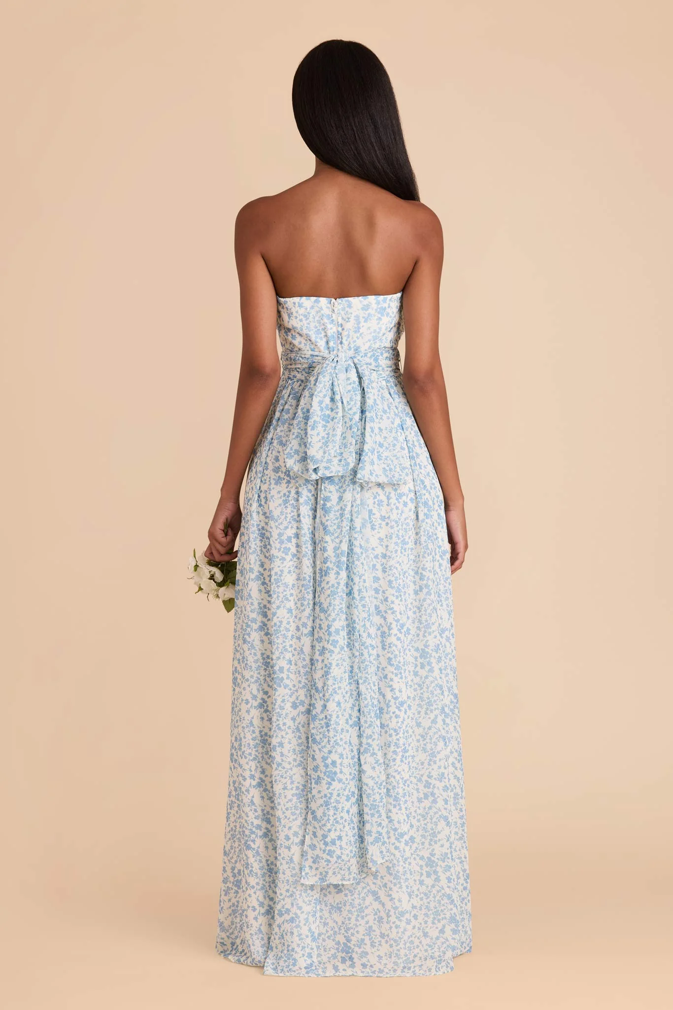 Grace Chiffon Dress - Blue Dreamy Ditsy - Image 5