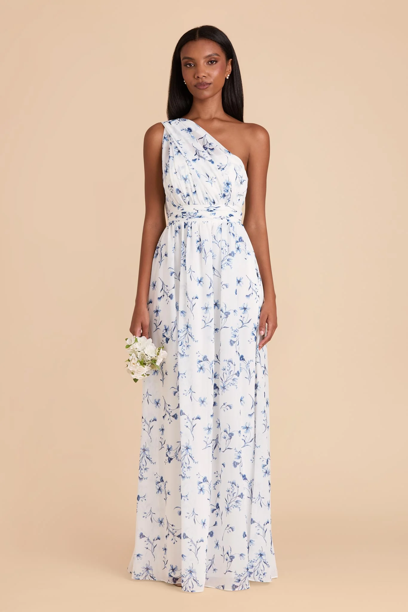 Grace Chiffon Dress - Blue Le Fleur