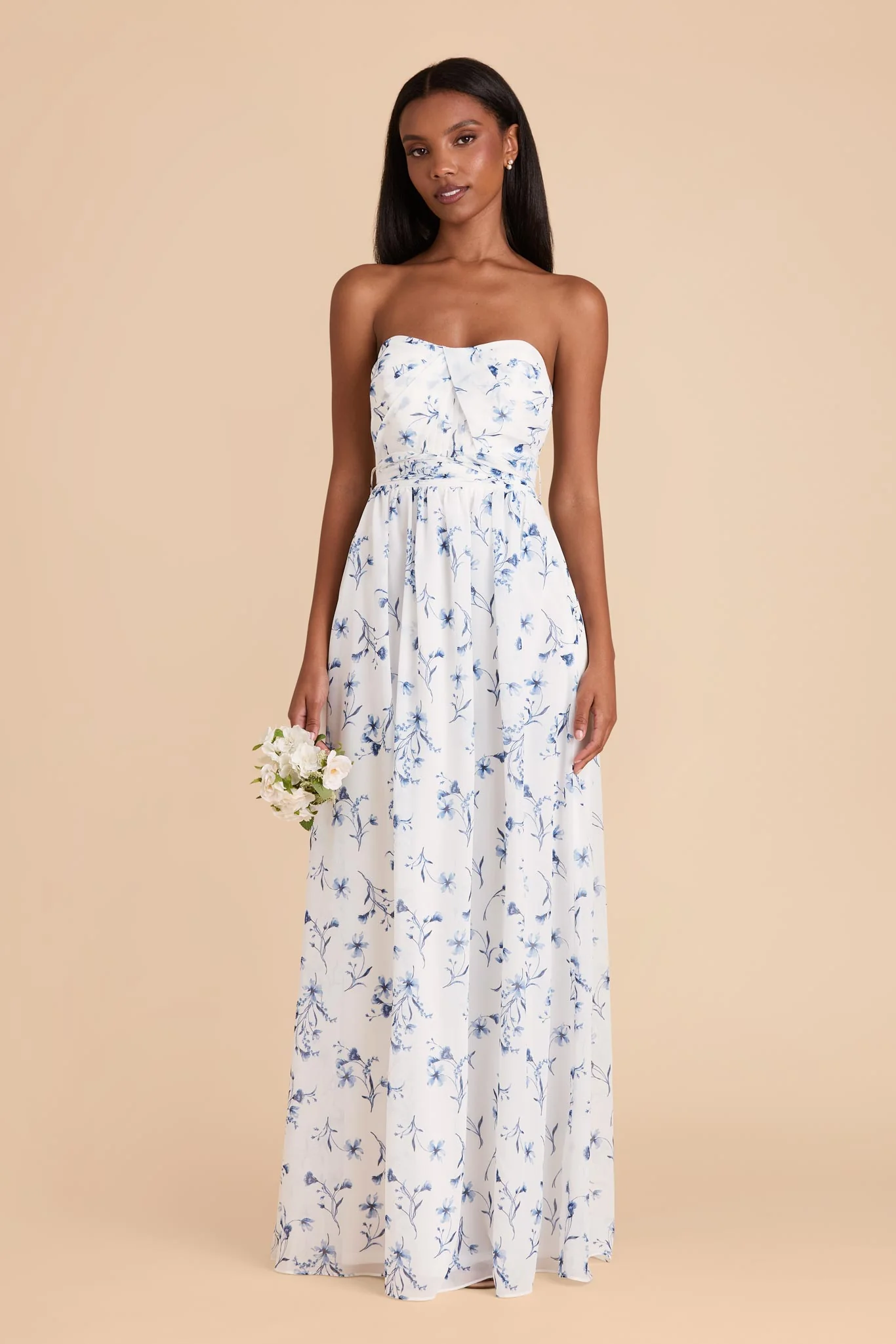 Grace Chiffon Dress - Blue Le Fleur - Image 2