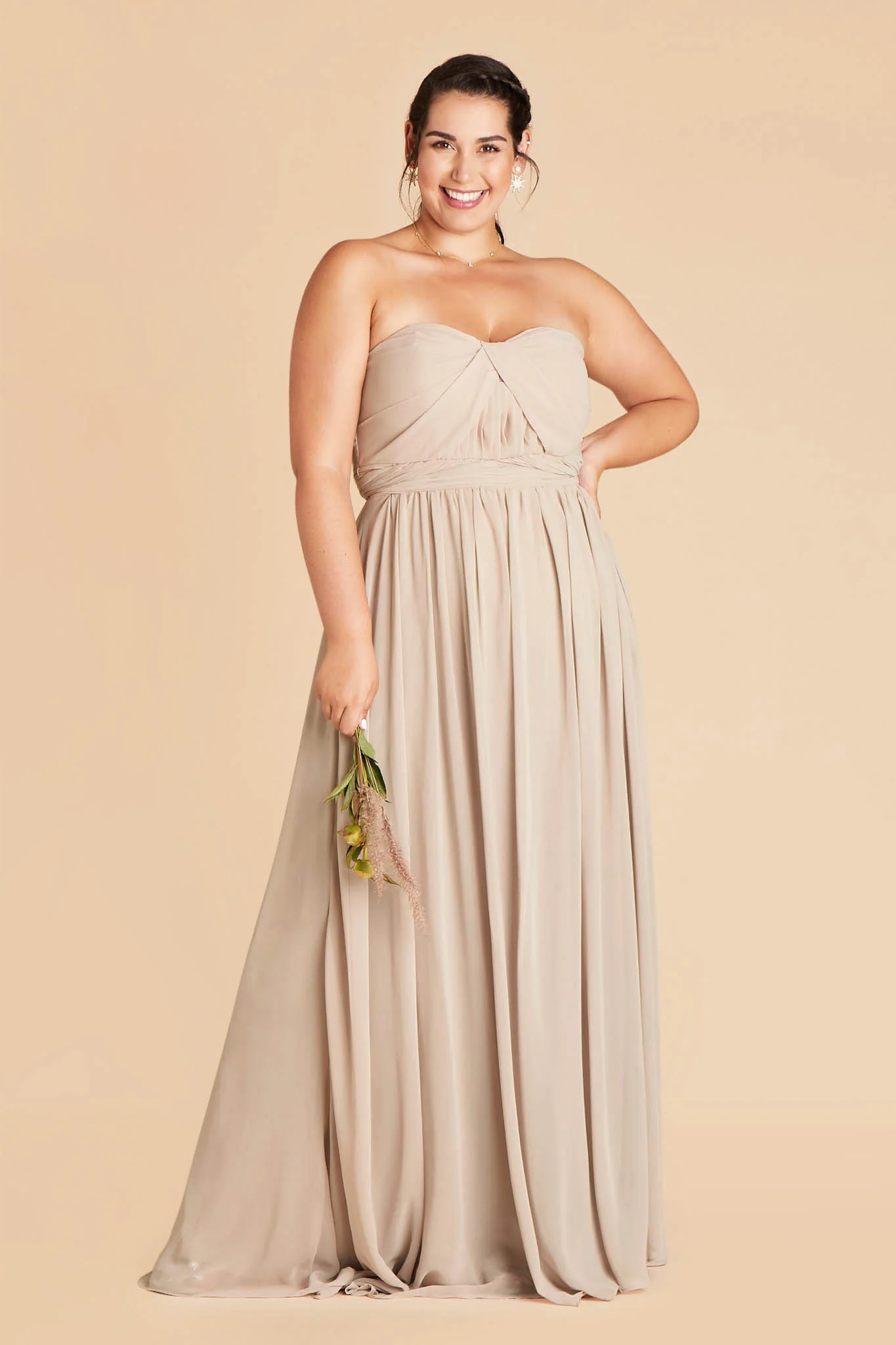 Grace Chiffon Dress - Classic Champagne - Image 6