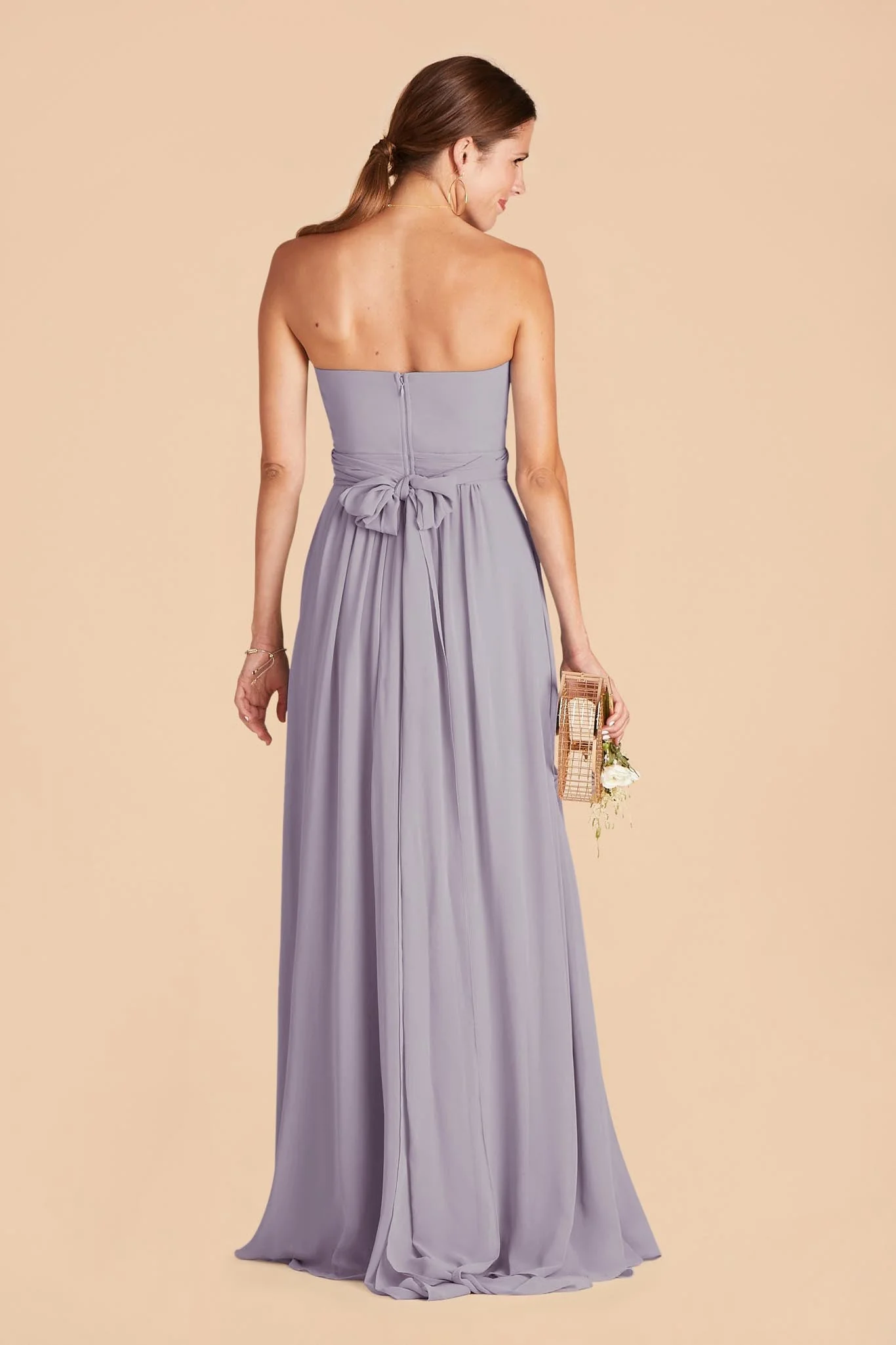 Grace Chiffon Dress - Dusty Lilac - Image 5