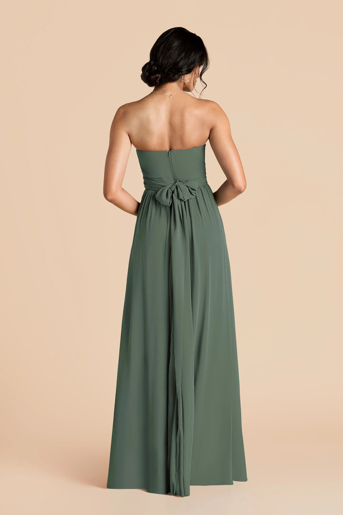 Grace Chiffon Dress - Eucalyptus - Image 11