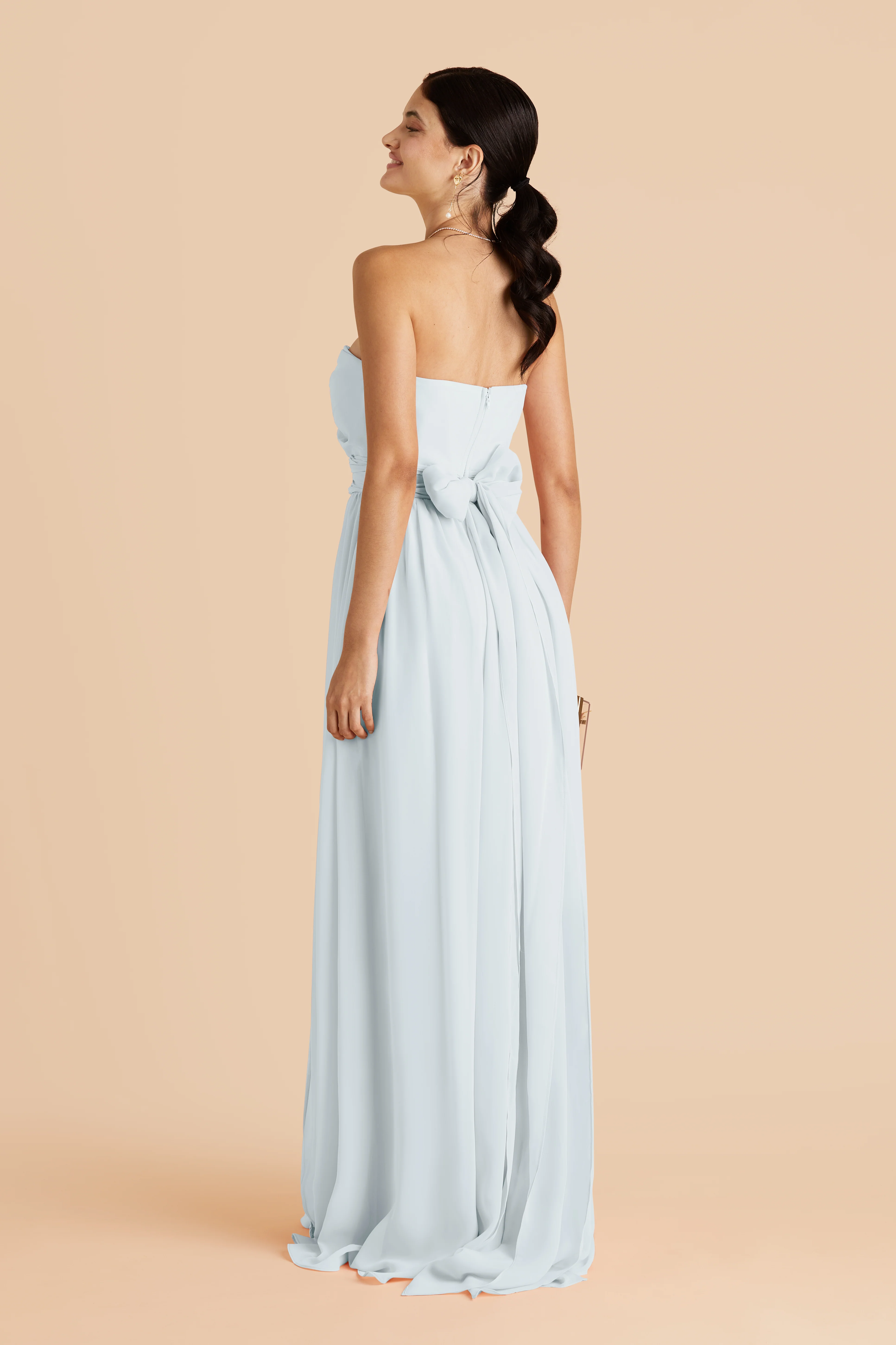 Grace Chiffon Dress - Mist Blue - Image 14