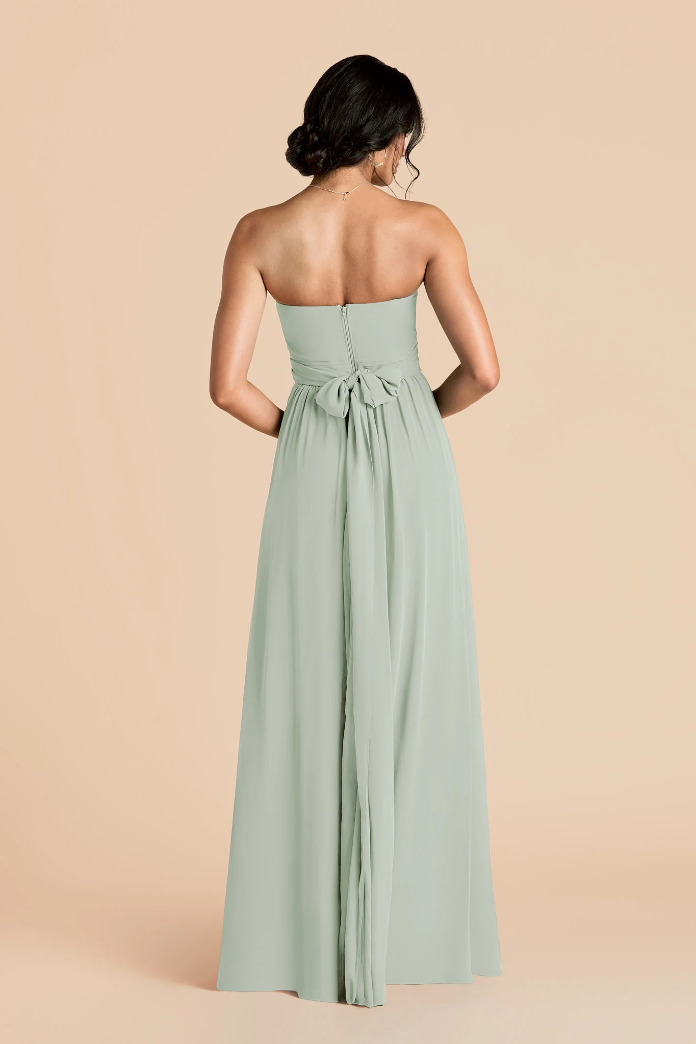 Grace Chiffon Dress - Sage - Image 11
