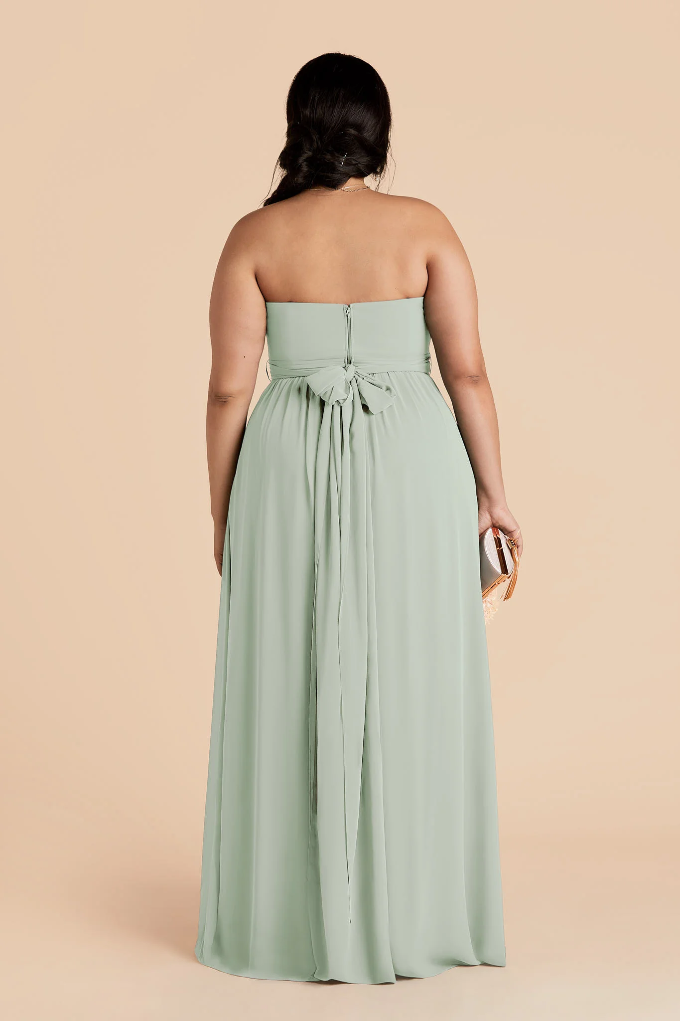 Grace Chiffon Dress - Sage - Image 19