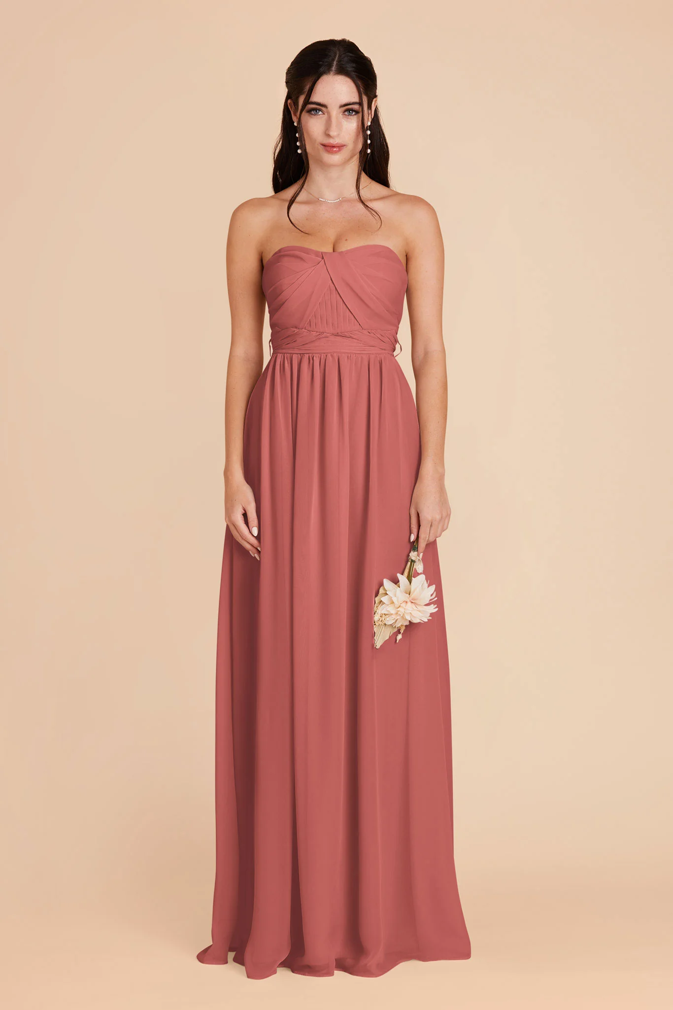 Grace Chiffon Dress - Wild Rose - Image 3