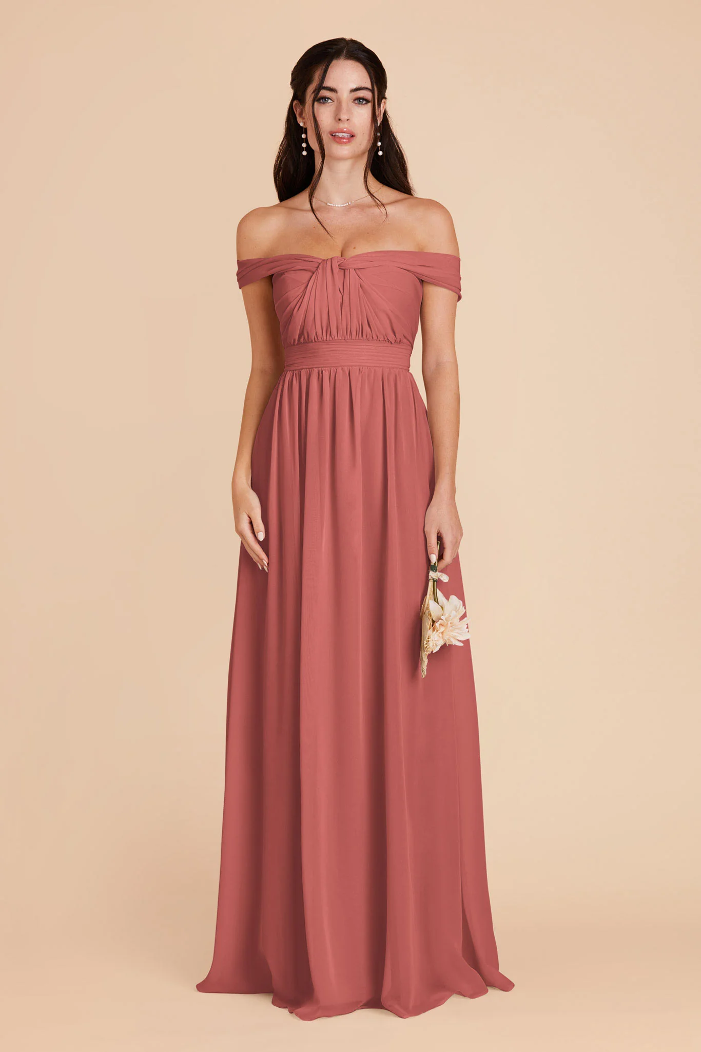 Grace Chiffon Dress - Wild Rose - Image 4