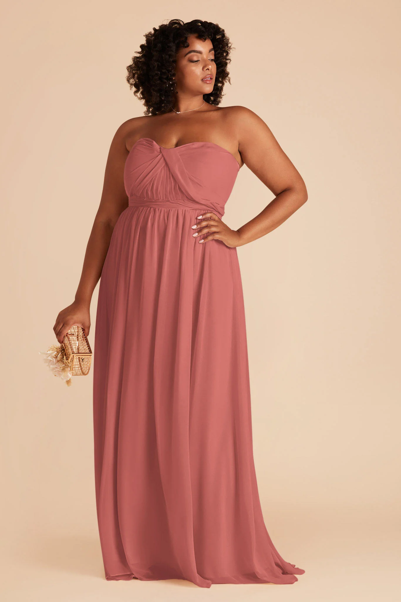 Grace Chiffon Dress - Wild Rose - Image 6