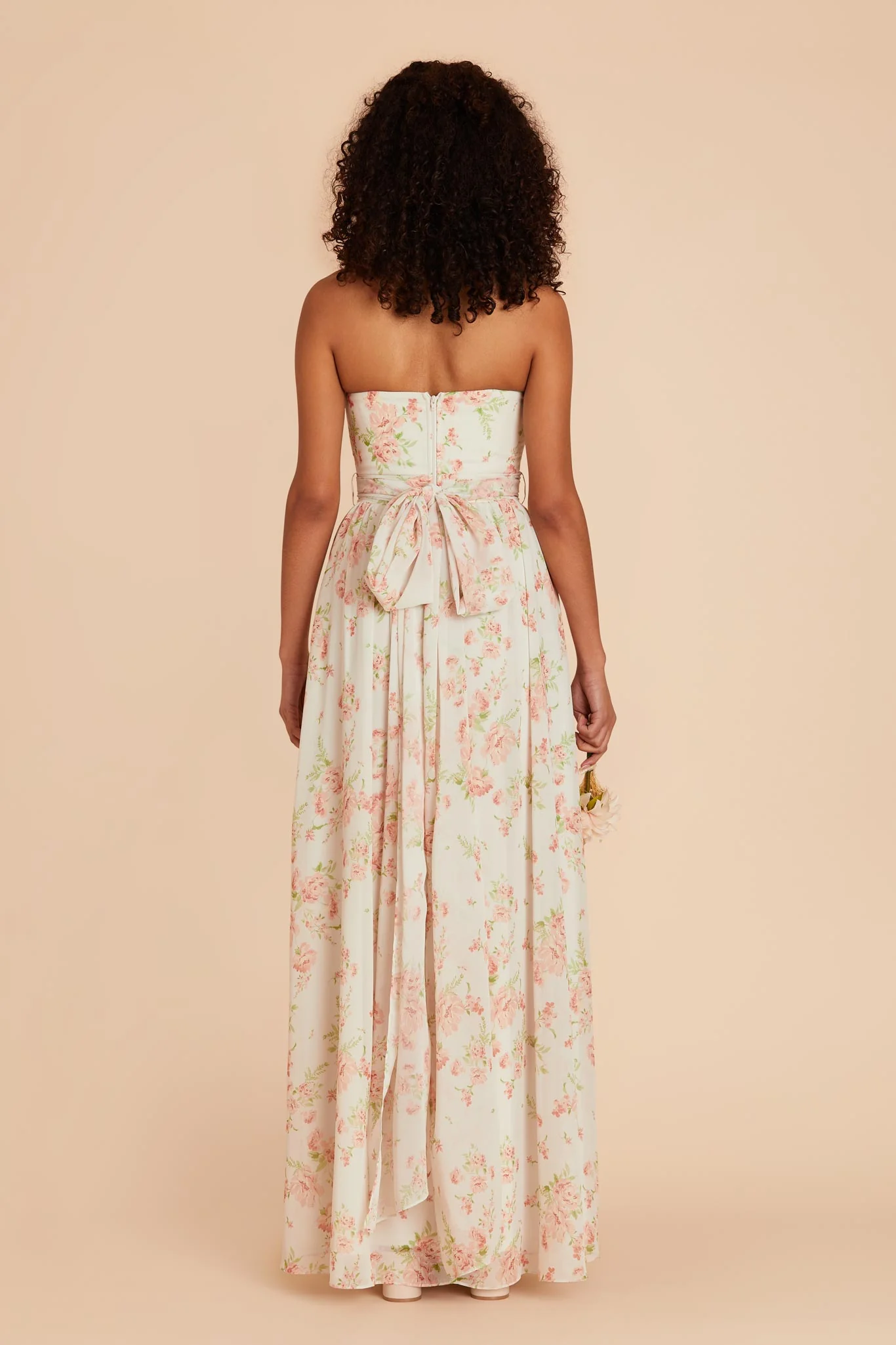 Grace Chiffon Dress With Slit - Whimsical Blooms - Image 10