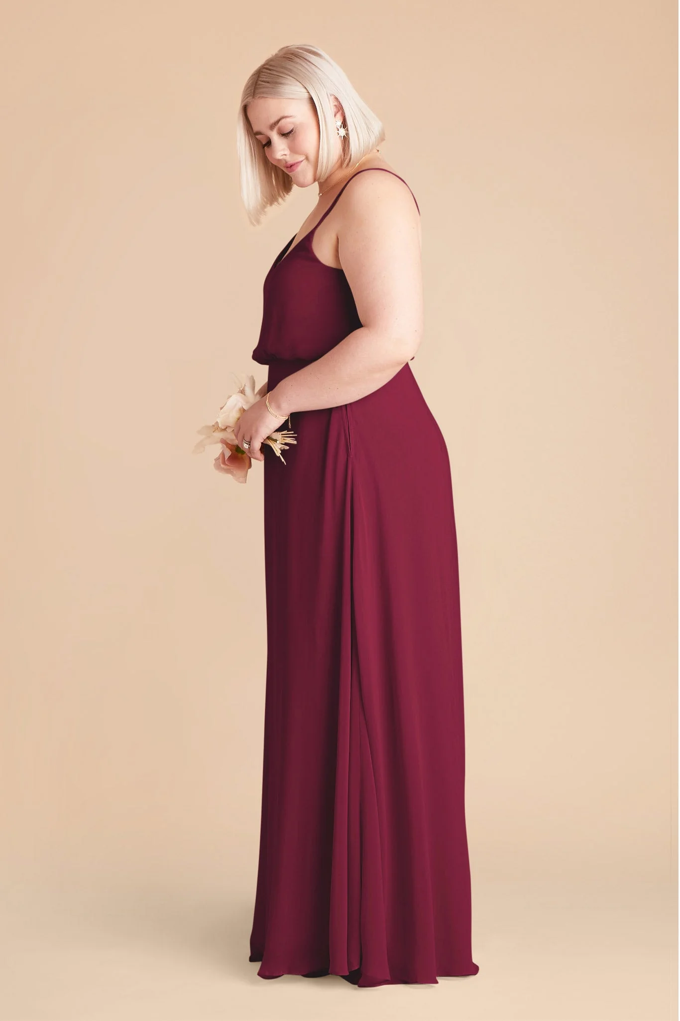 Gwennie Chiffon Dress - Berry - Image 7