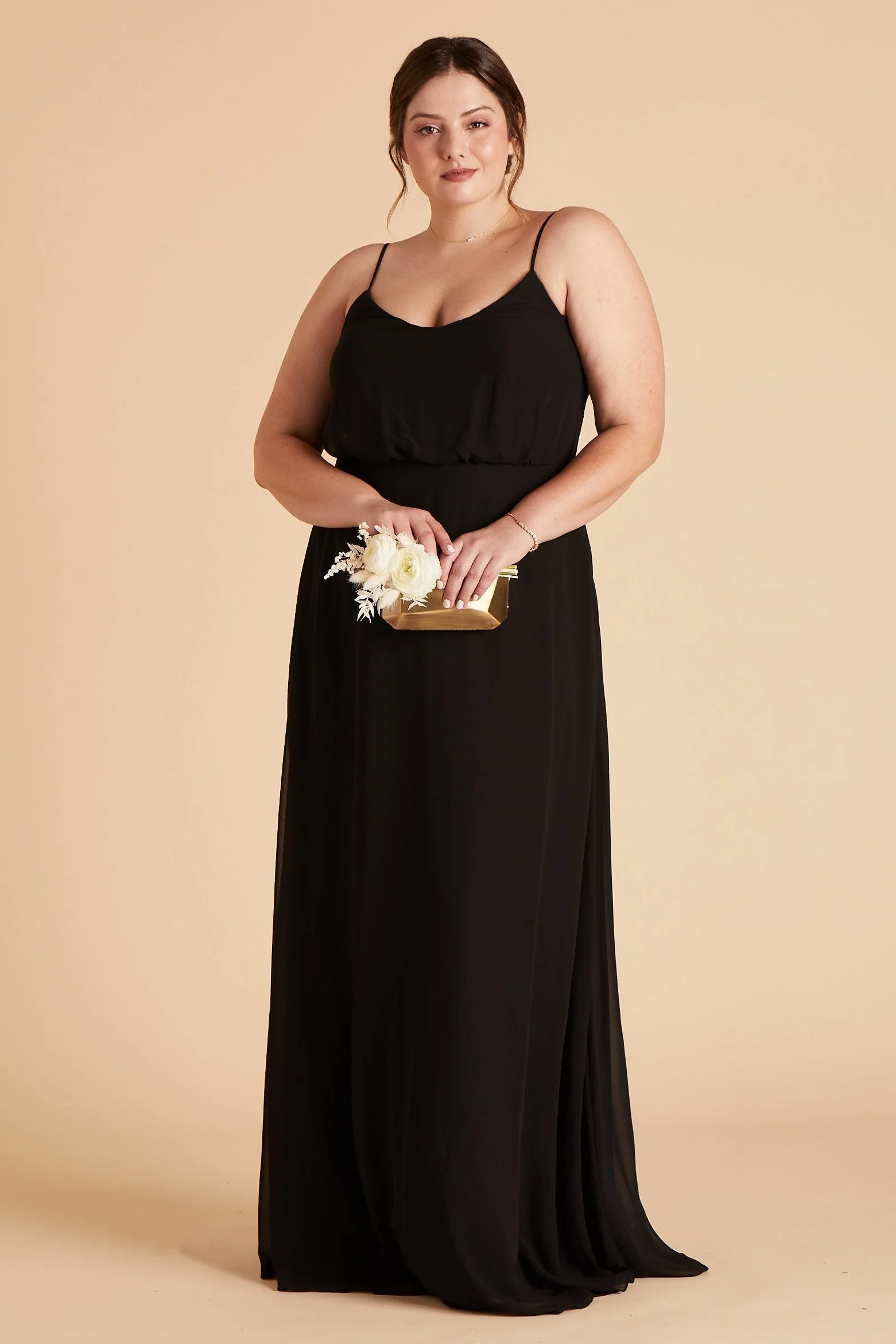 Gwennie Chiffon Dress - Black - Image 2