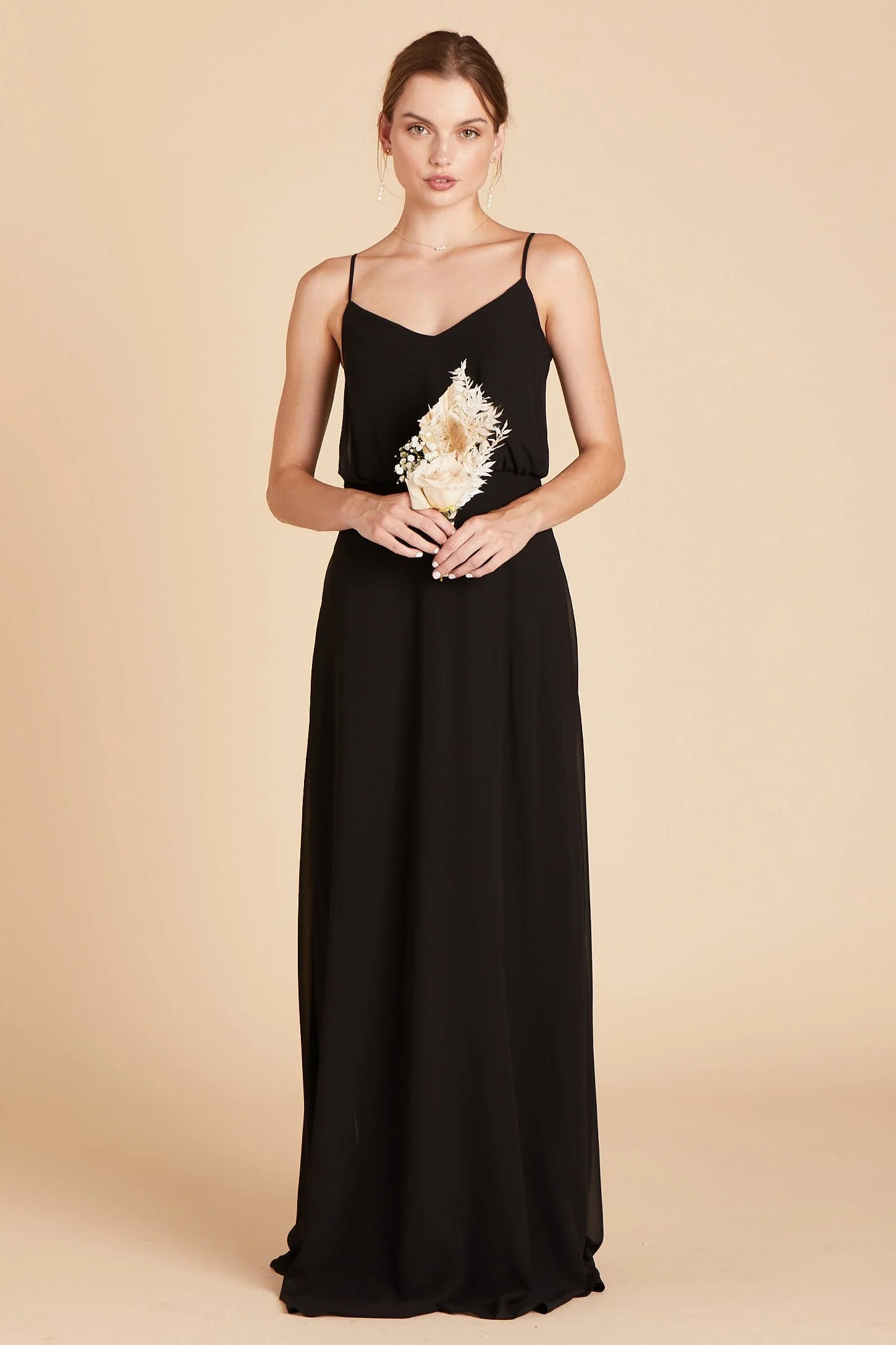 Gwennie Chiffon Dress - Black - Image 8