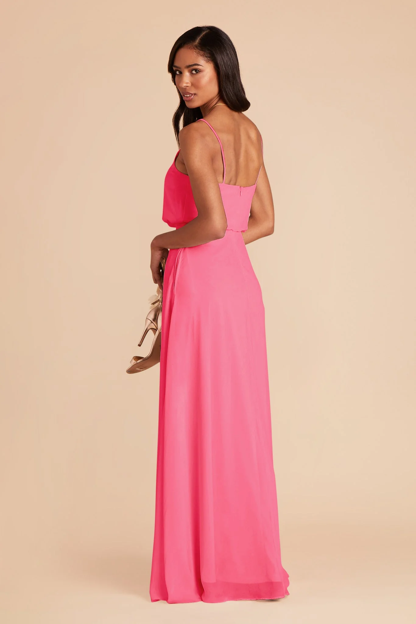 Gwennie Chiffon Dress - Bon Bon Pink - Image 5