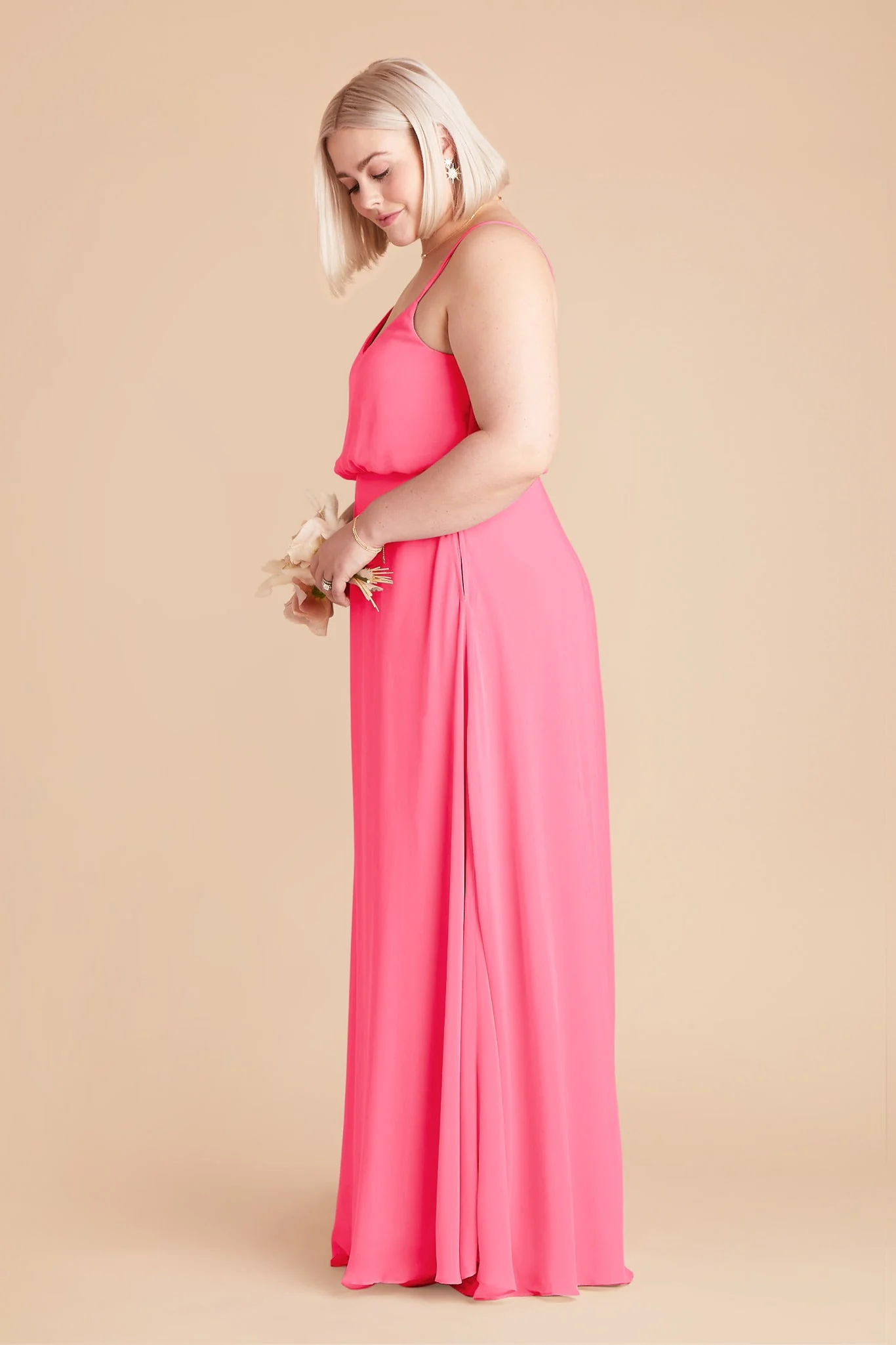 Gwennie Chiffon Dress - Bon Bon Pink - Image 7