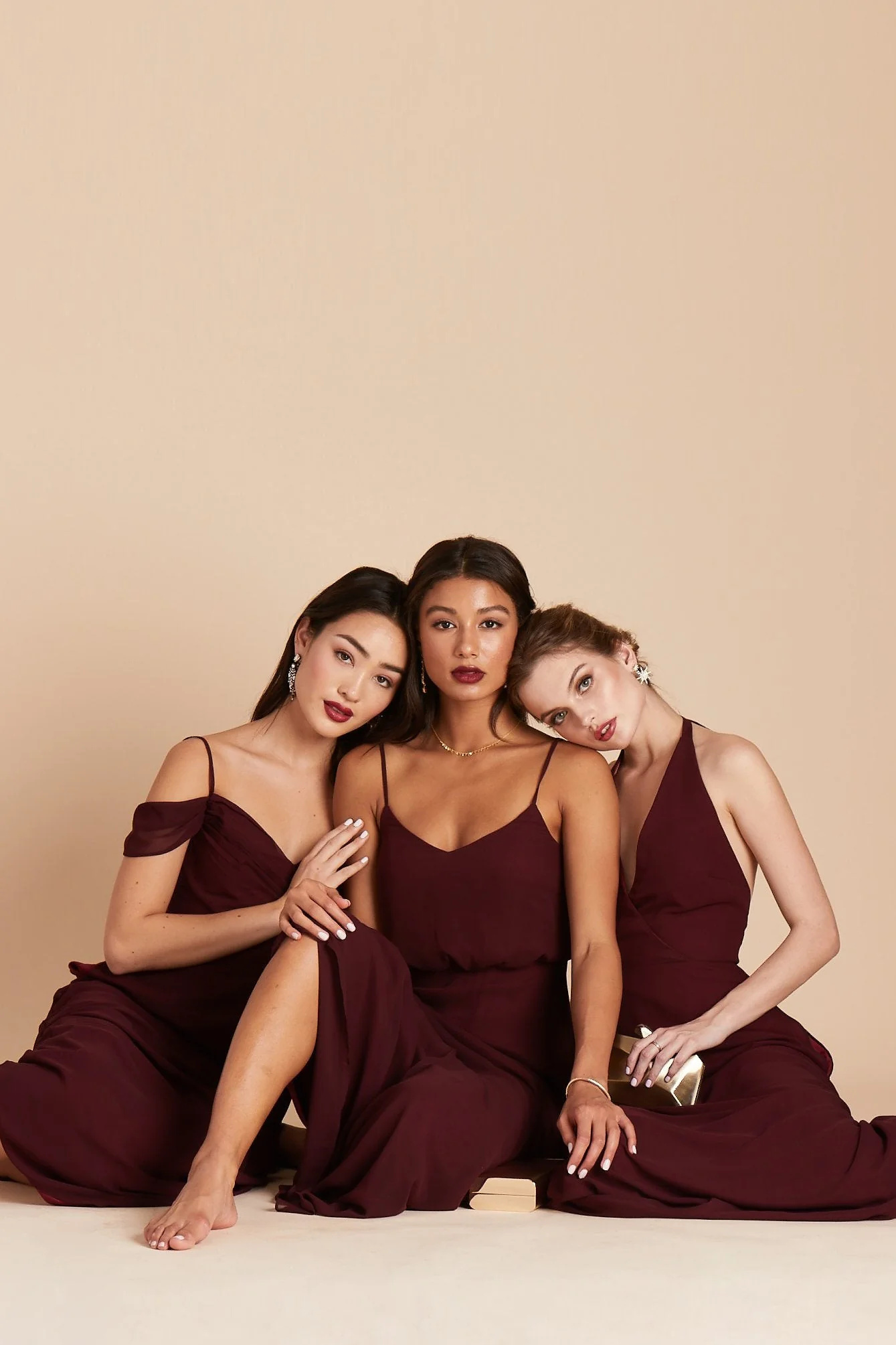 Gwennie Chiffon Dress - Cabernet - Image 15