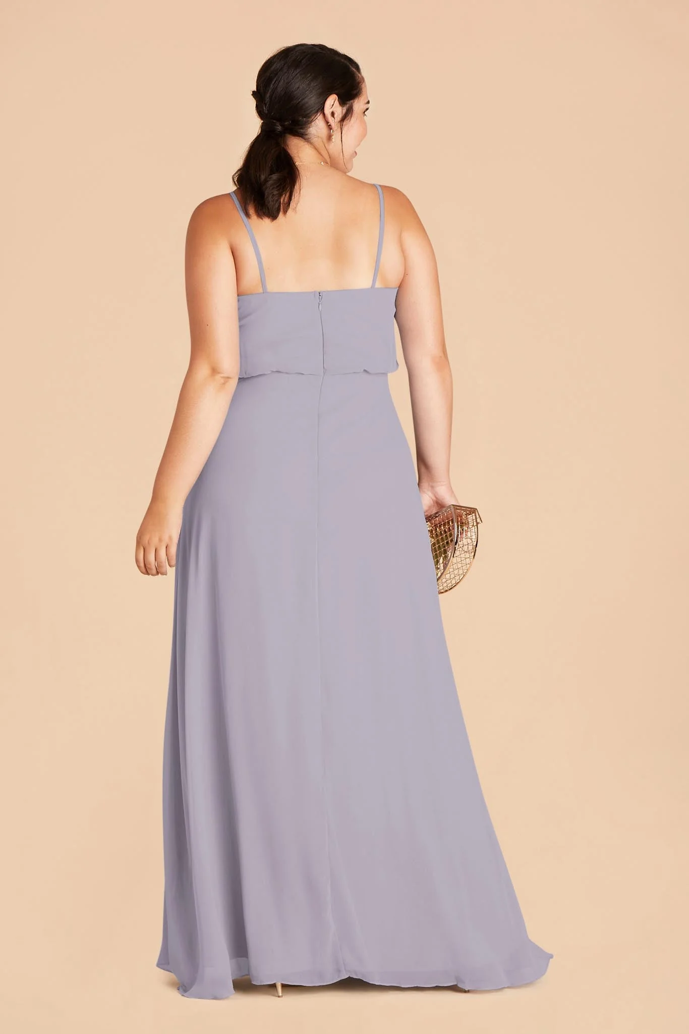 Gwennie Chiffon Dress - Dusty Lilac - Image 8