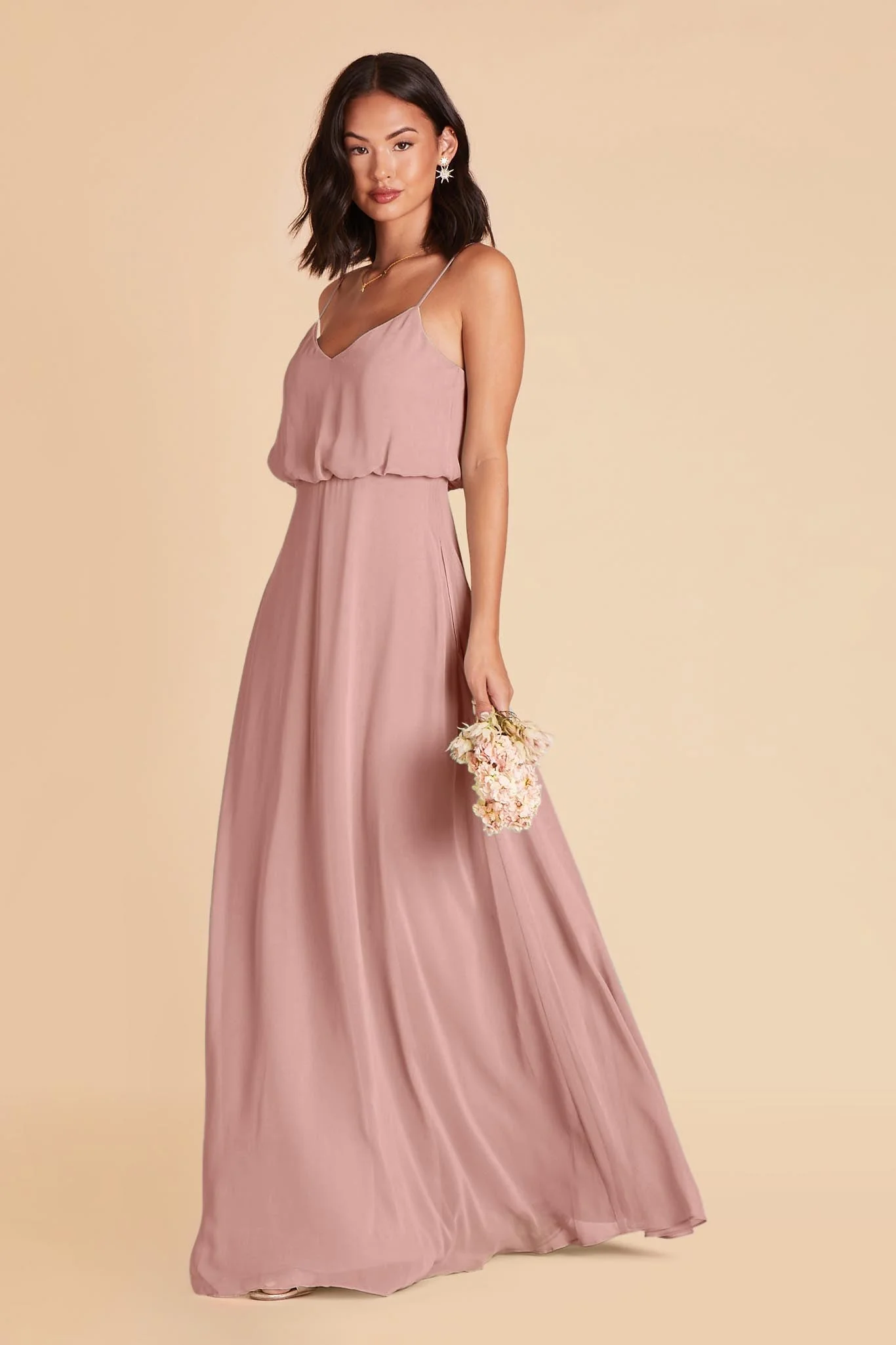 Gwennie Chiffon Dress - English Rose - Image 3