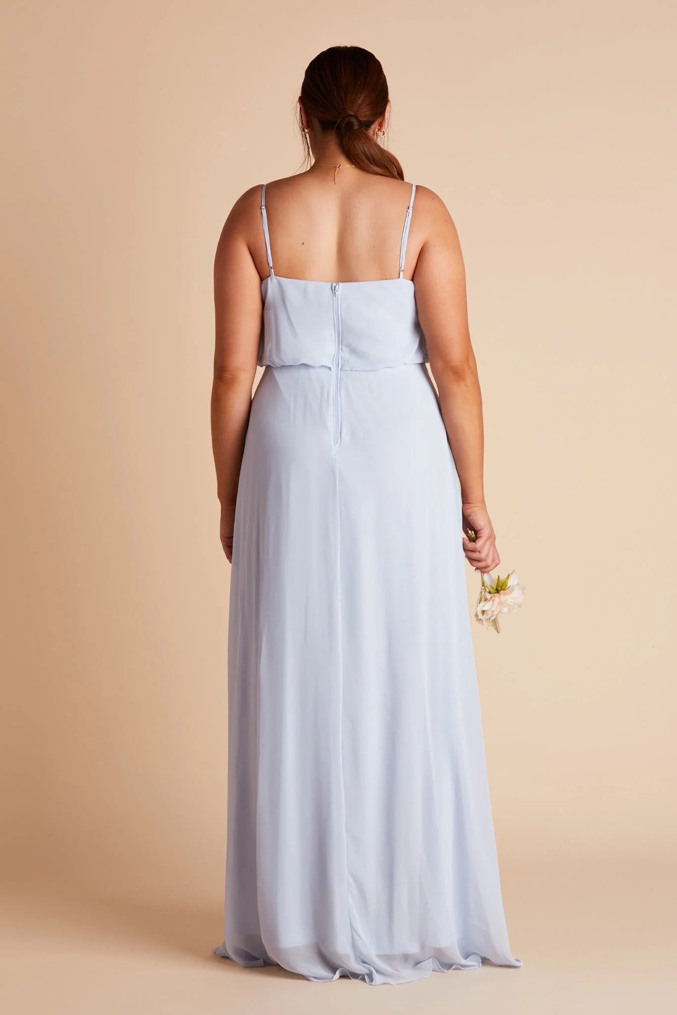 Gwennie Chiffon Dress - Ice Blue - Image 8