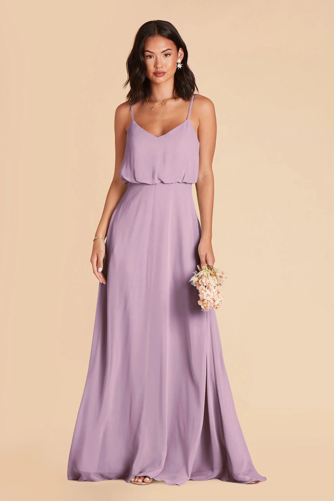 Gwennie Chiffon Dress - Lavender - Image 2