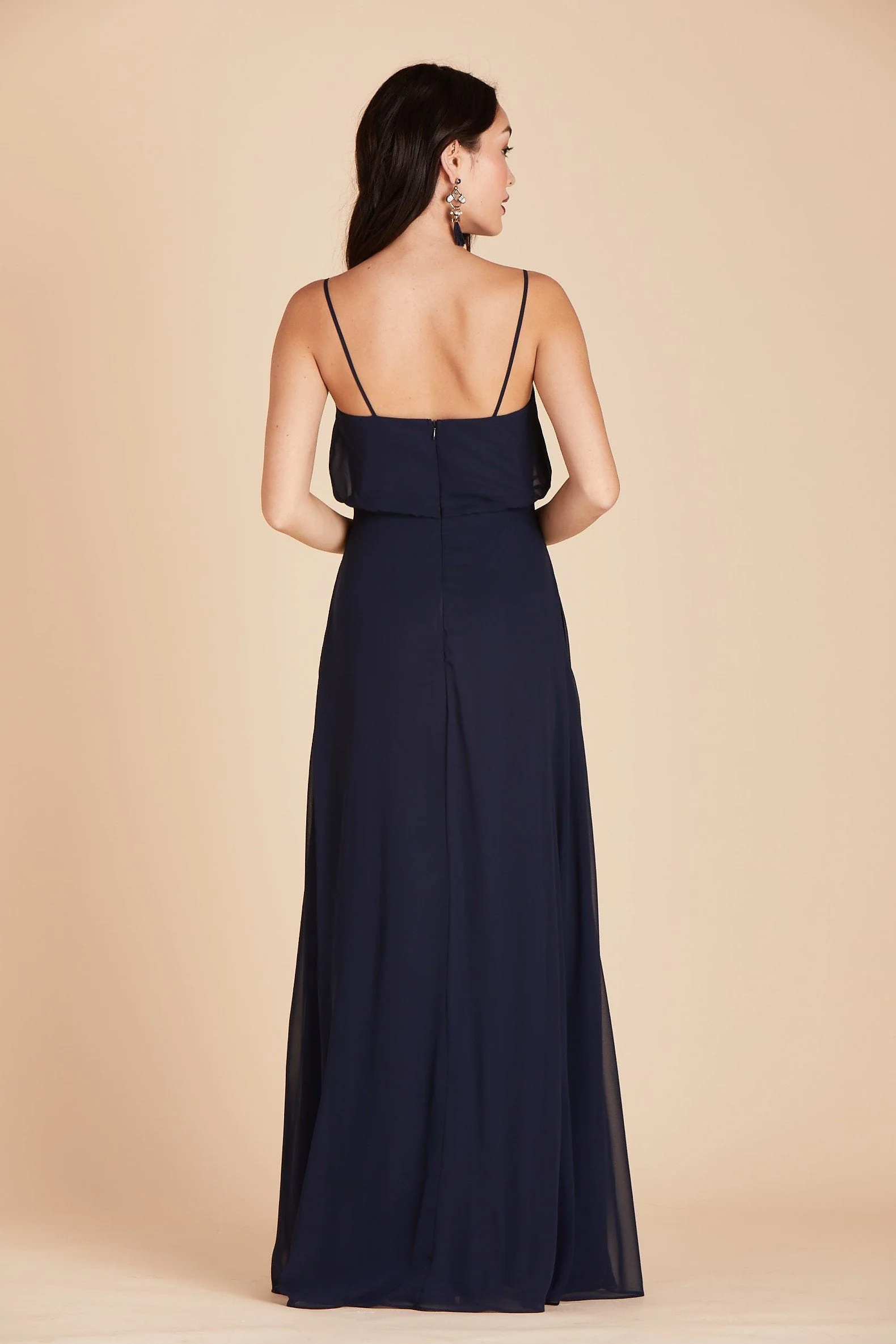 Gwennie Chiffon Dress - Navy - Image 9